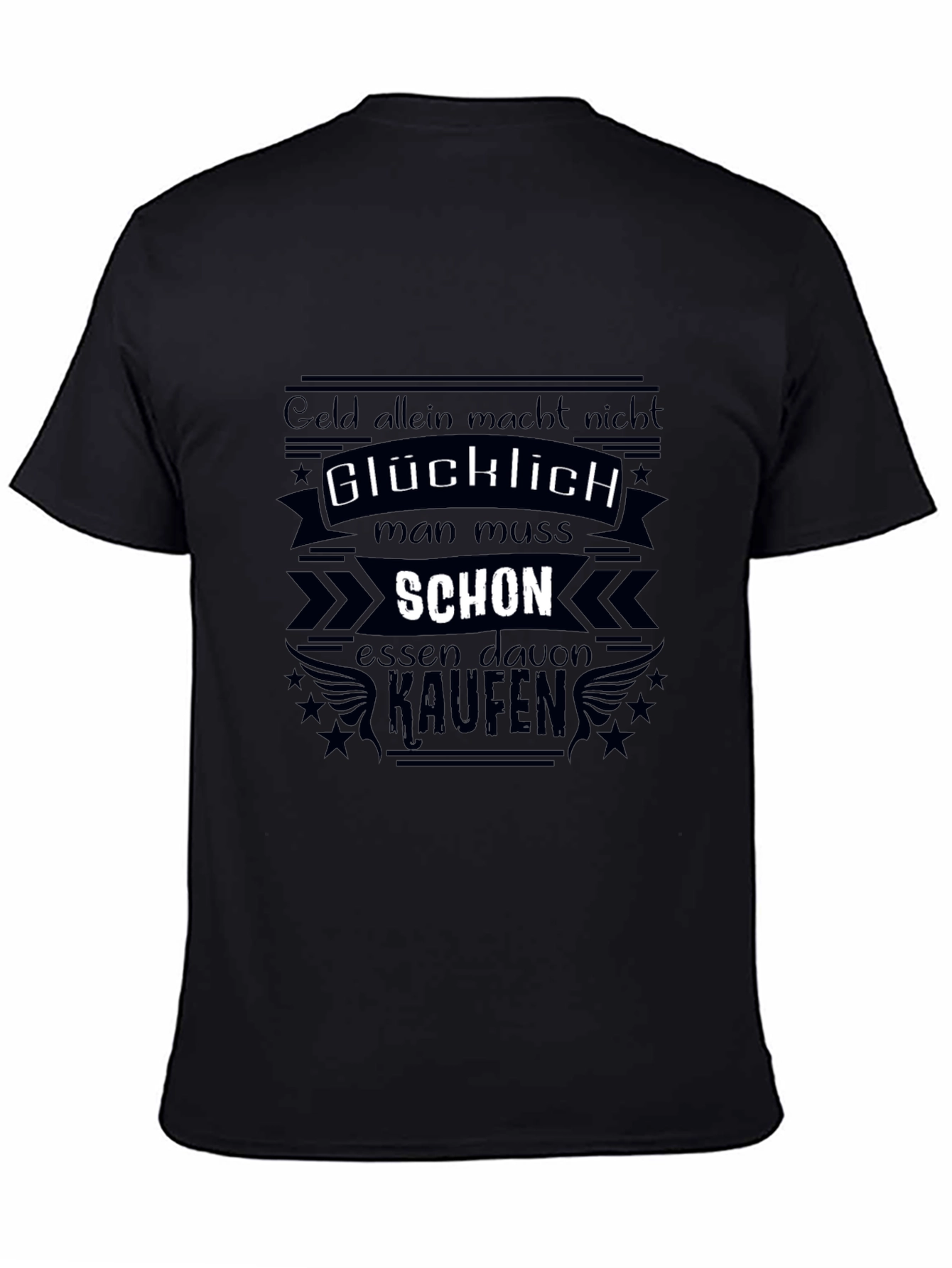 Funny German Slogan Black T-Shirt