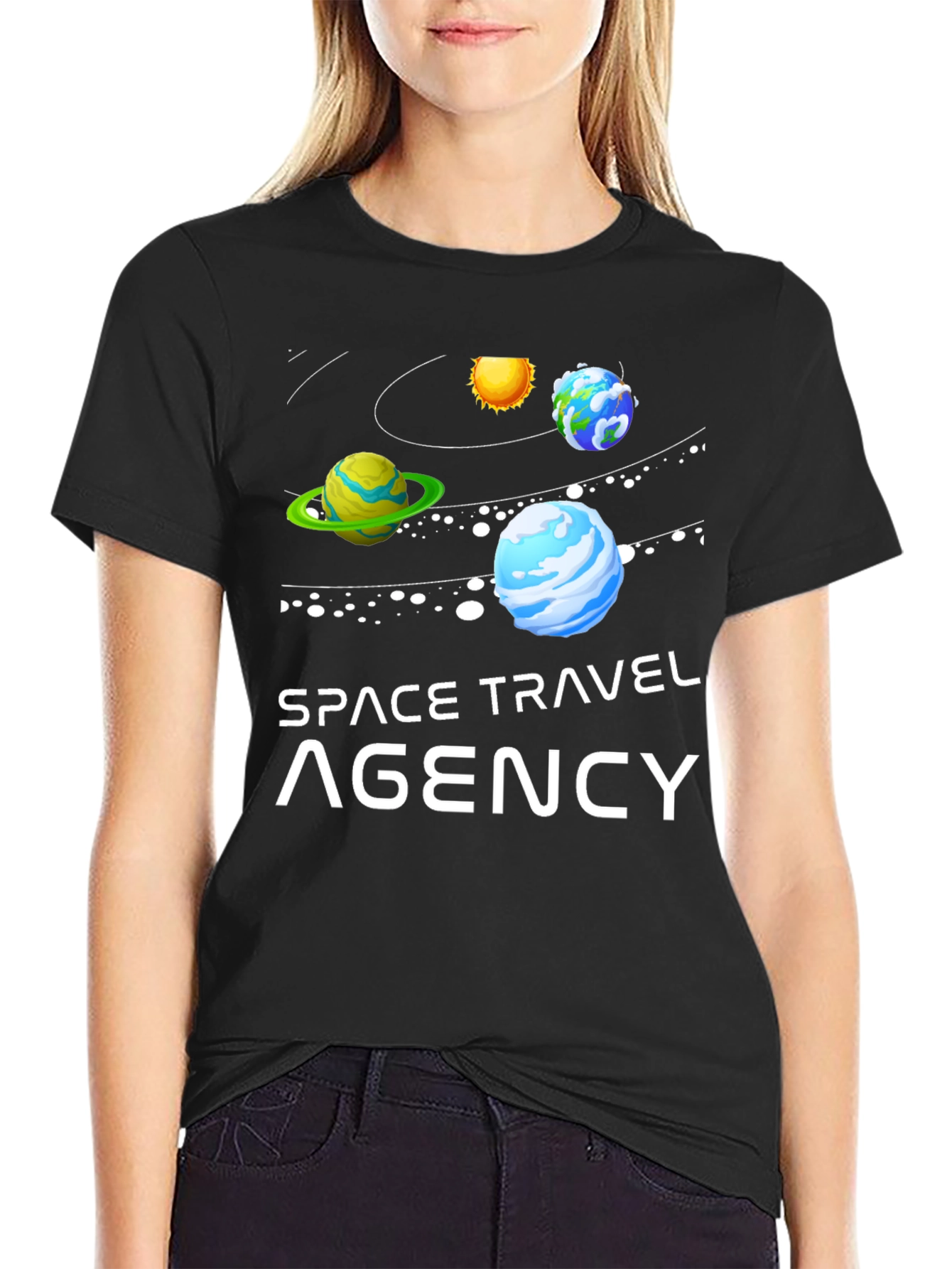 Space Travel Agency Graphic T-Shirt