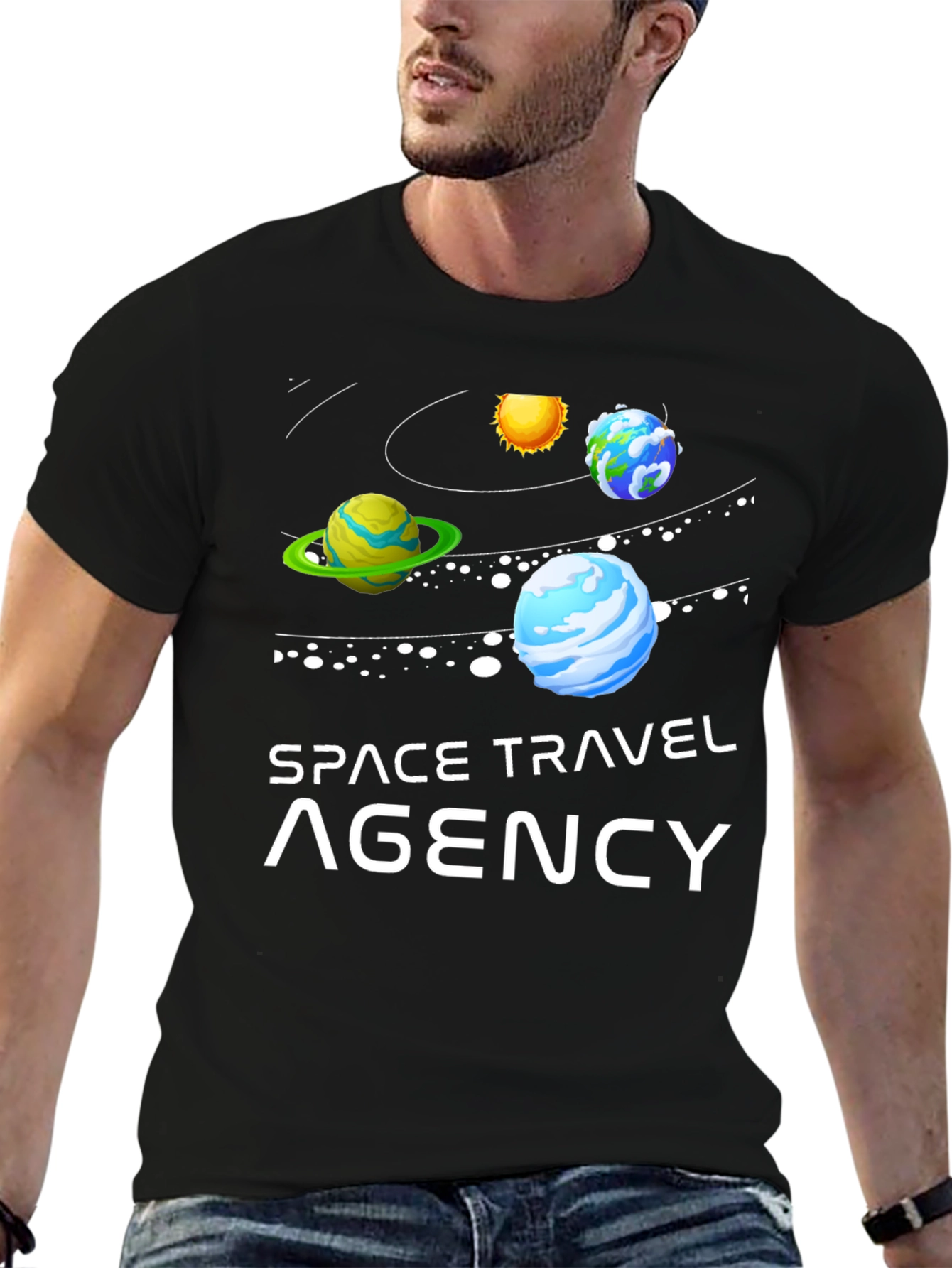 Space Travel Agency Graphic T-Shirt