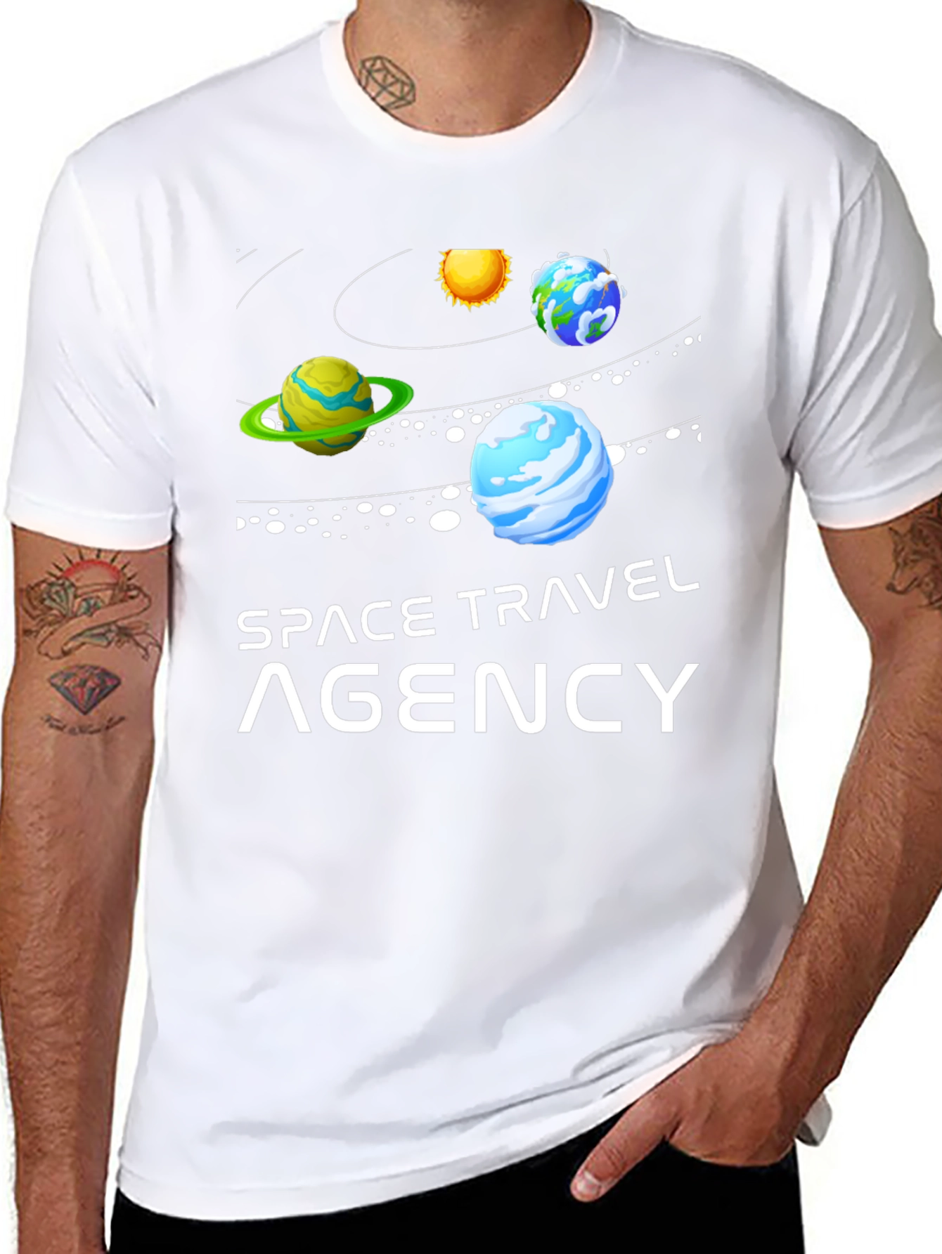 Space Travel Agency Graphic T-Shirt