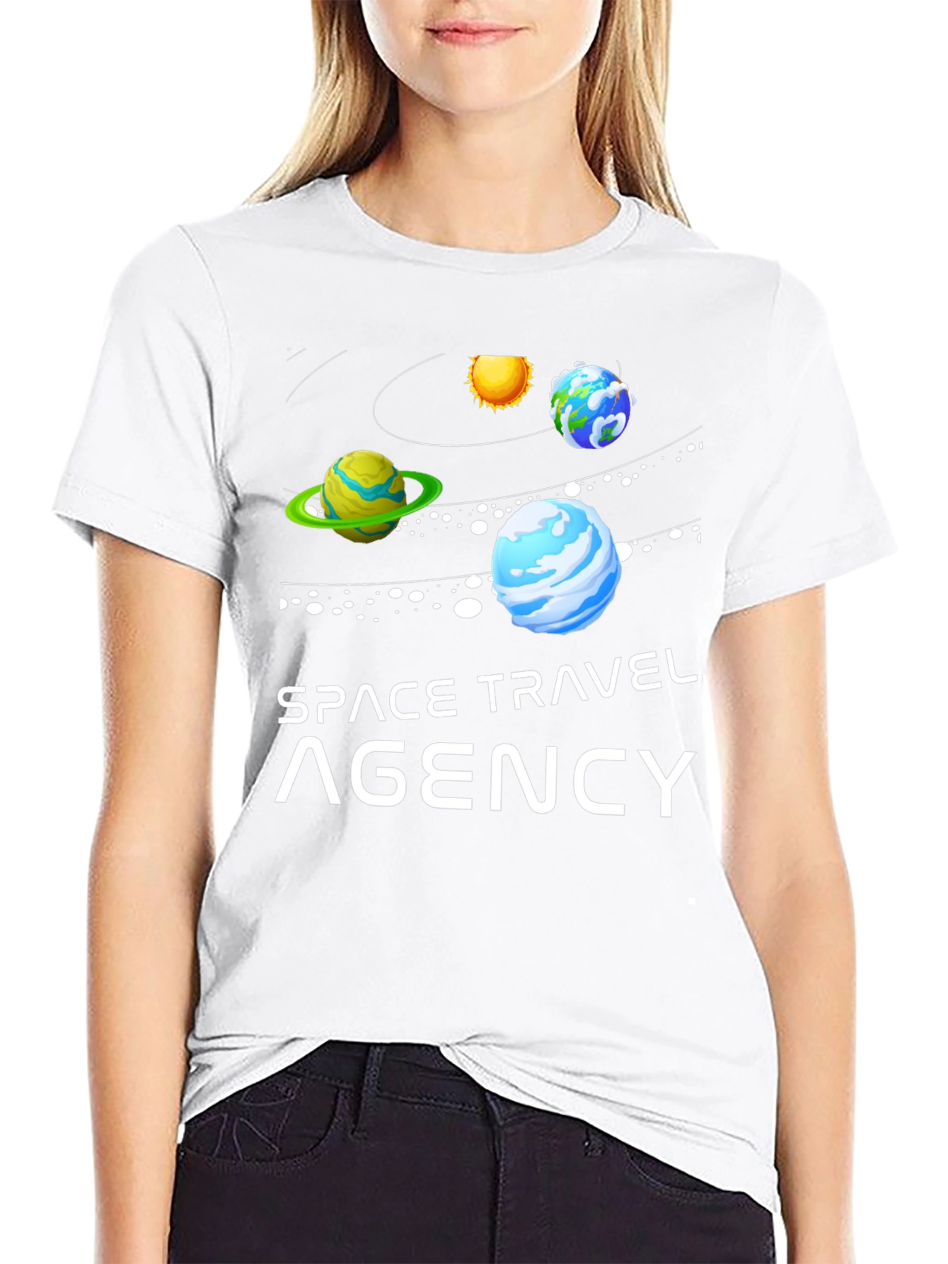 Space Travel Agency Graphic T-Shirt
