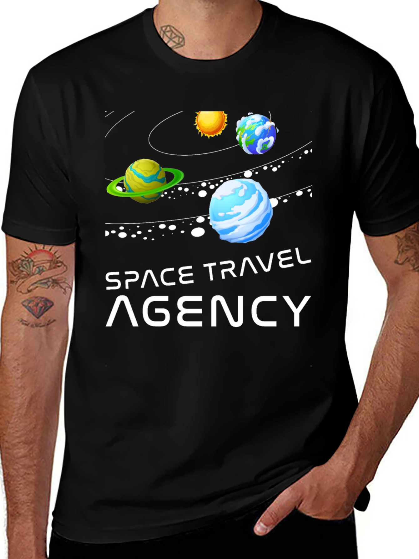 Space Travel Agency Graphic T-Shirt