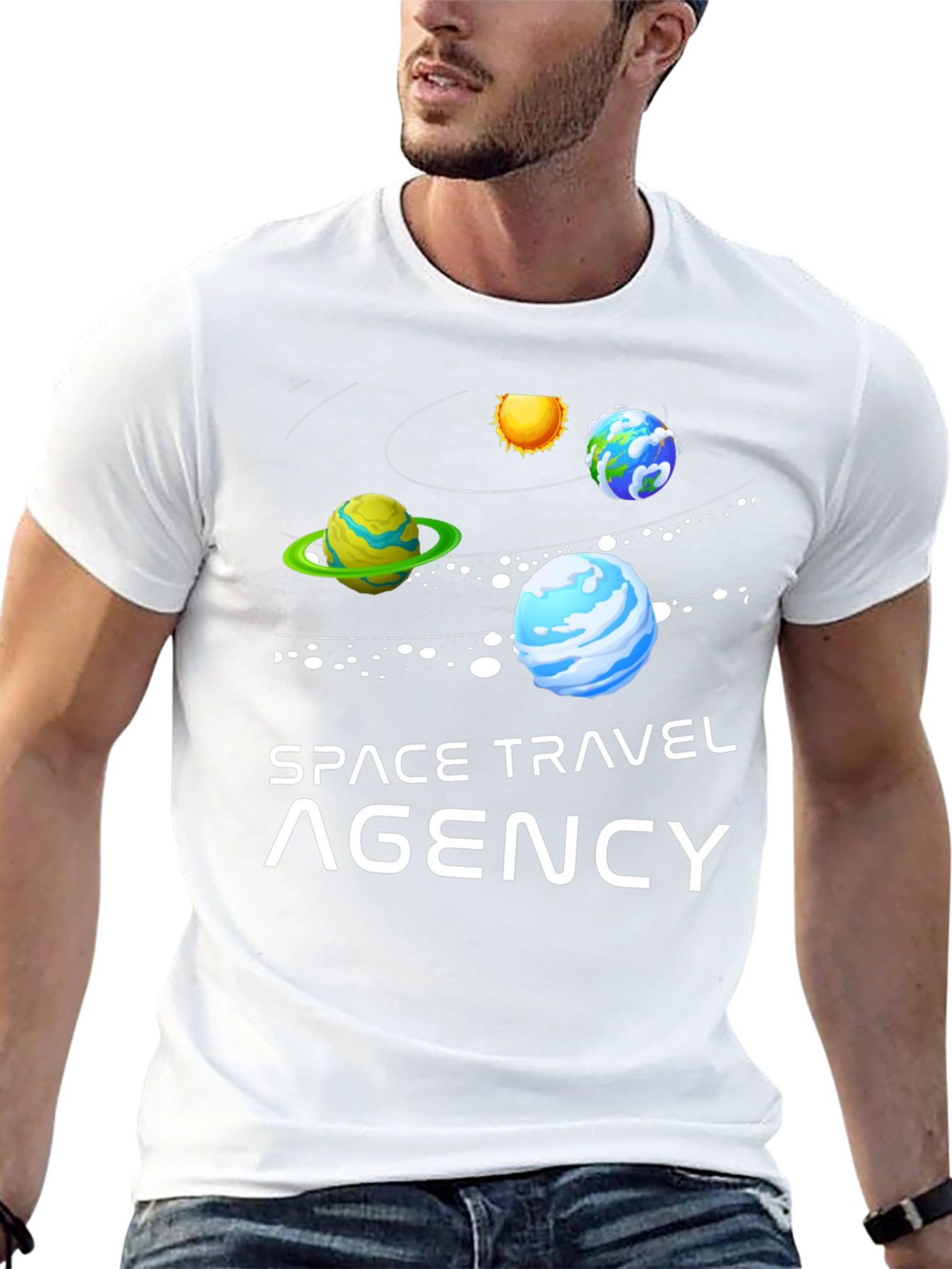 Space Travel Agency Graphic T-Shirt