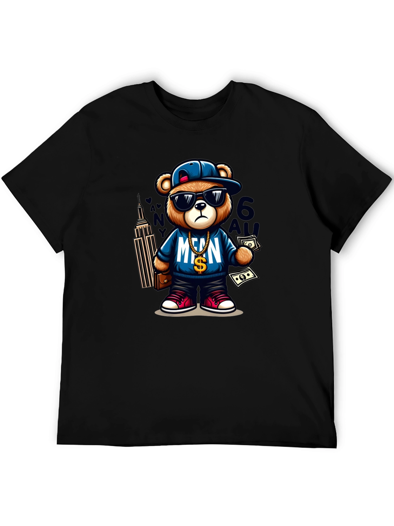 Cool Teddy Bear Graphic Tee - Streetwear Style