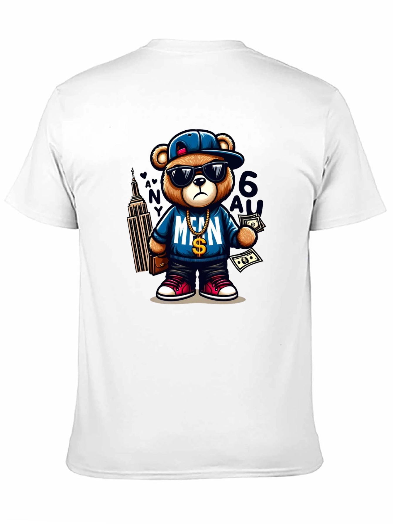 Cool Teddy Bear Graphic Tee - Streetwear Style