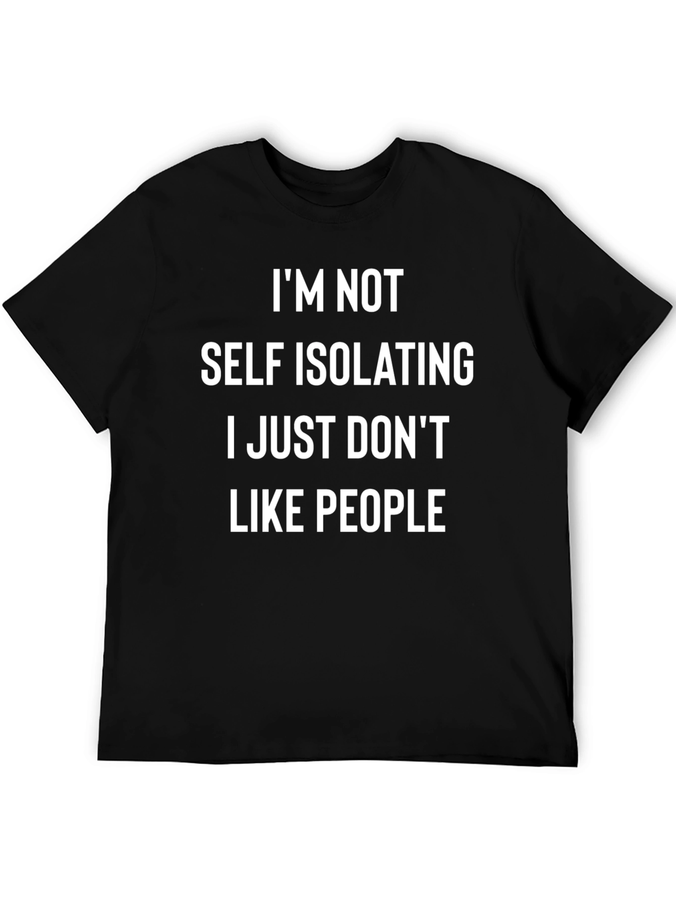 Funny I Dont Like People Graphic Tee