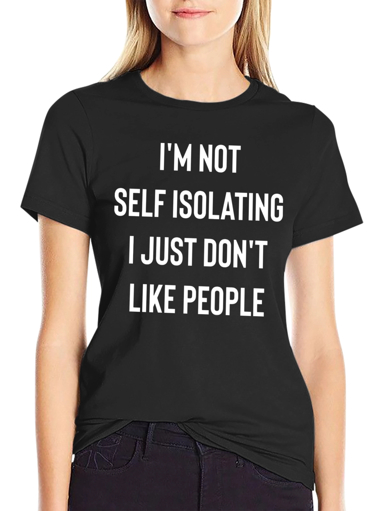 Funny I Dont Like People Graphic Tee