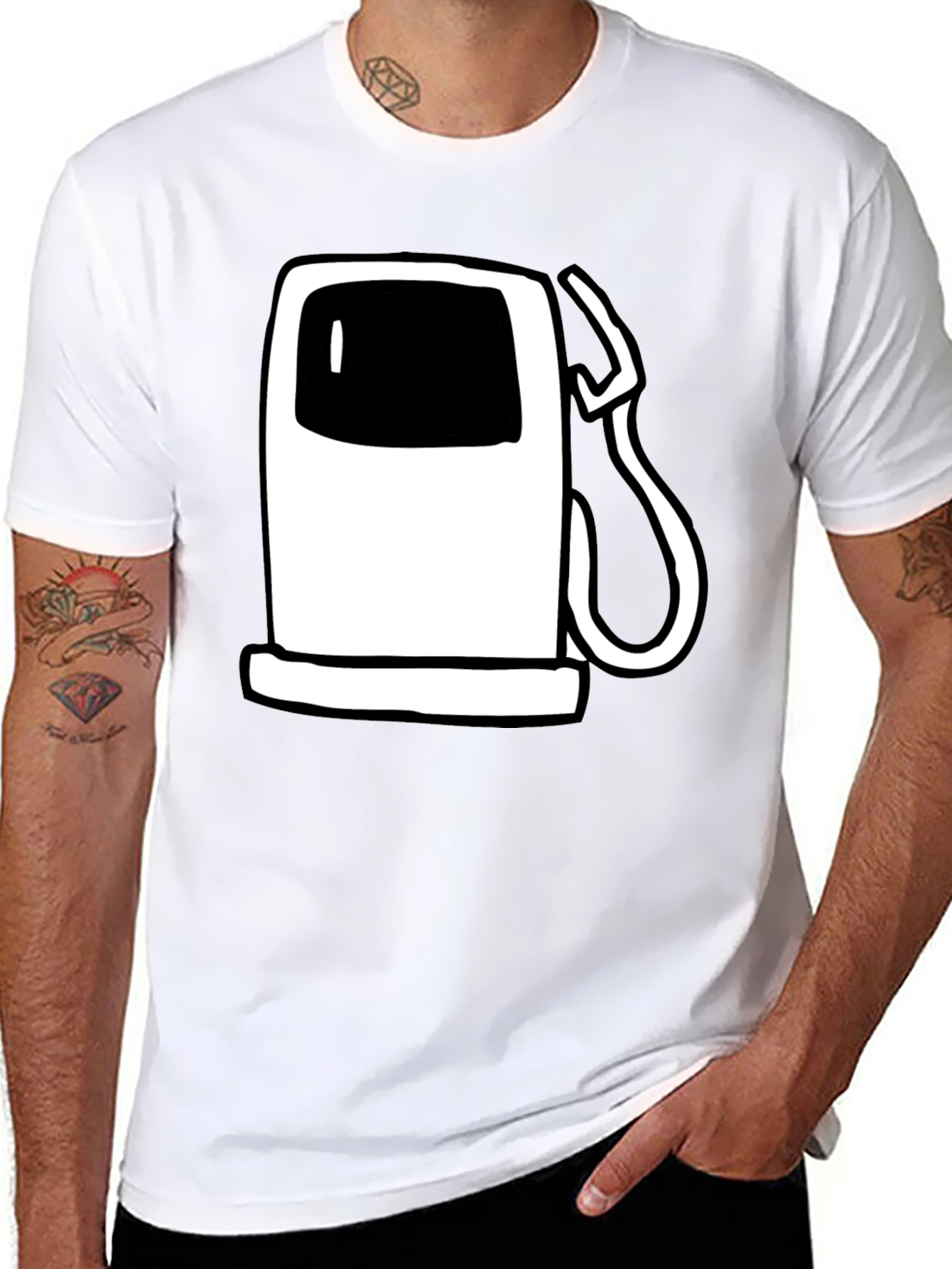 Gas Pump T-Shirt - Quirky Graphic Tee