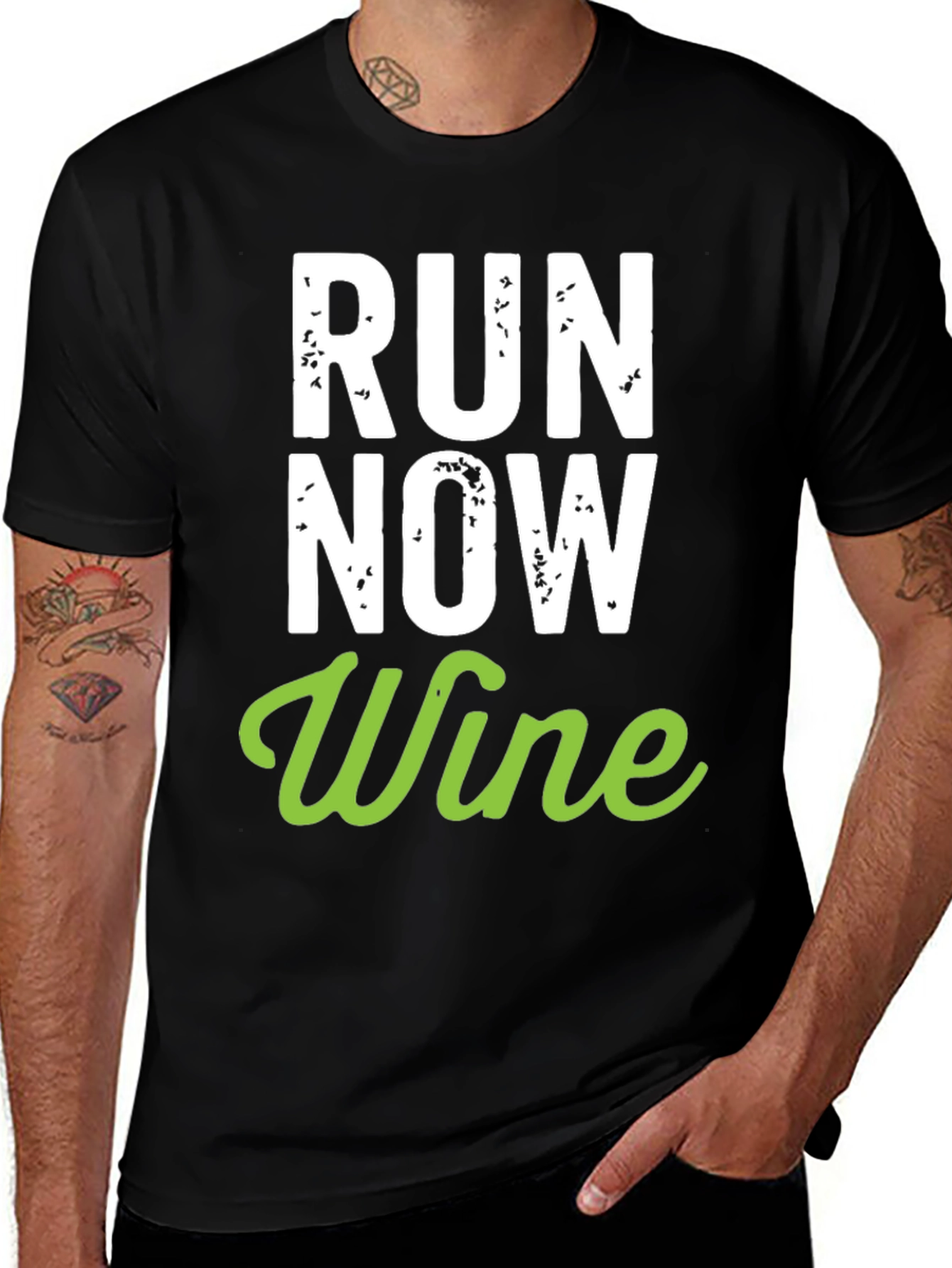 Run Now Wine Later Graphic Tee