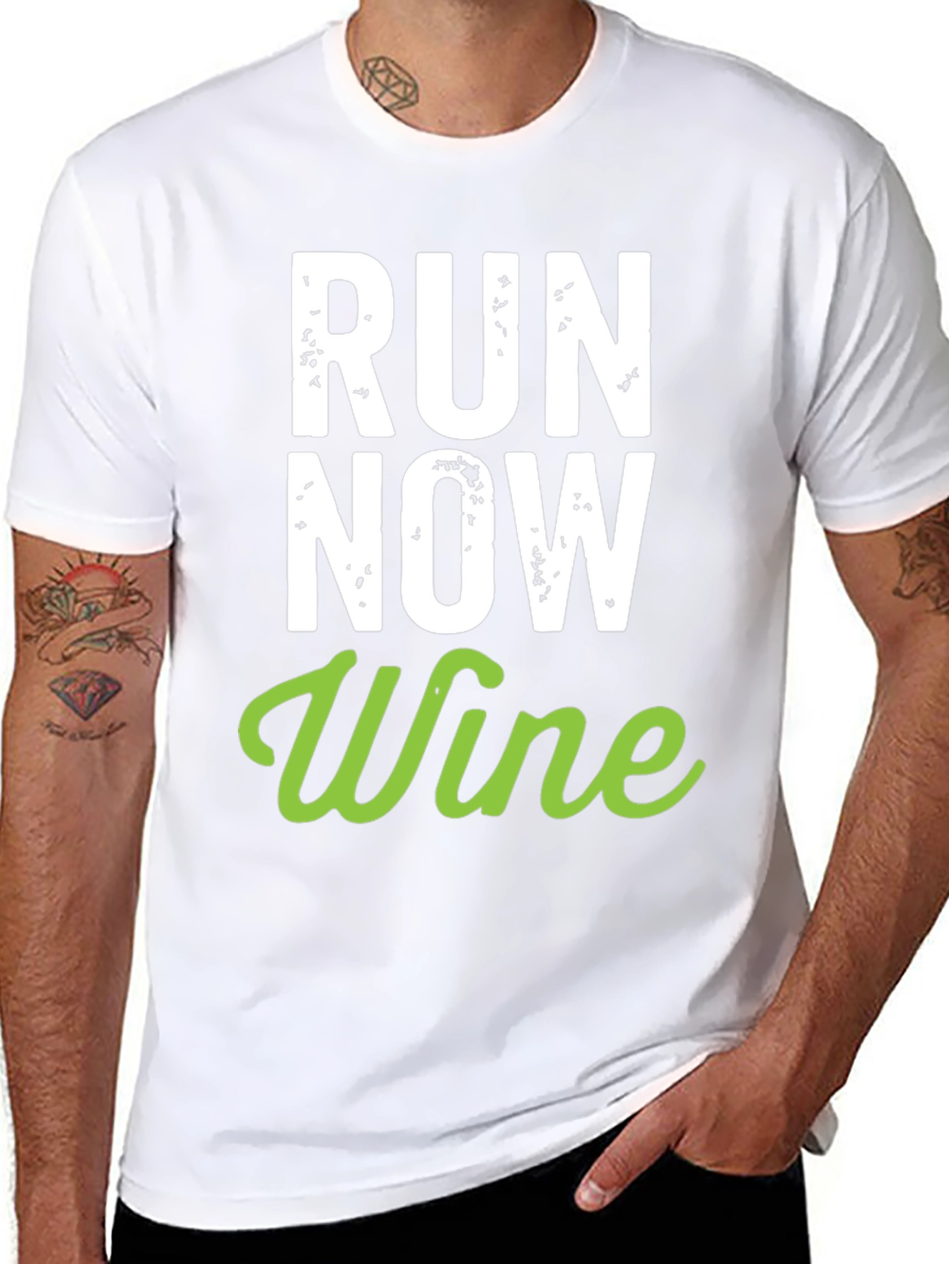 Run Now Wine Later Graphic Tee