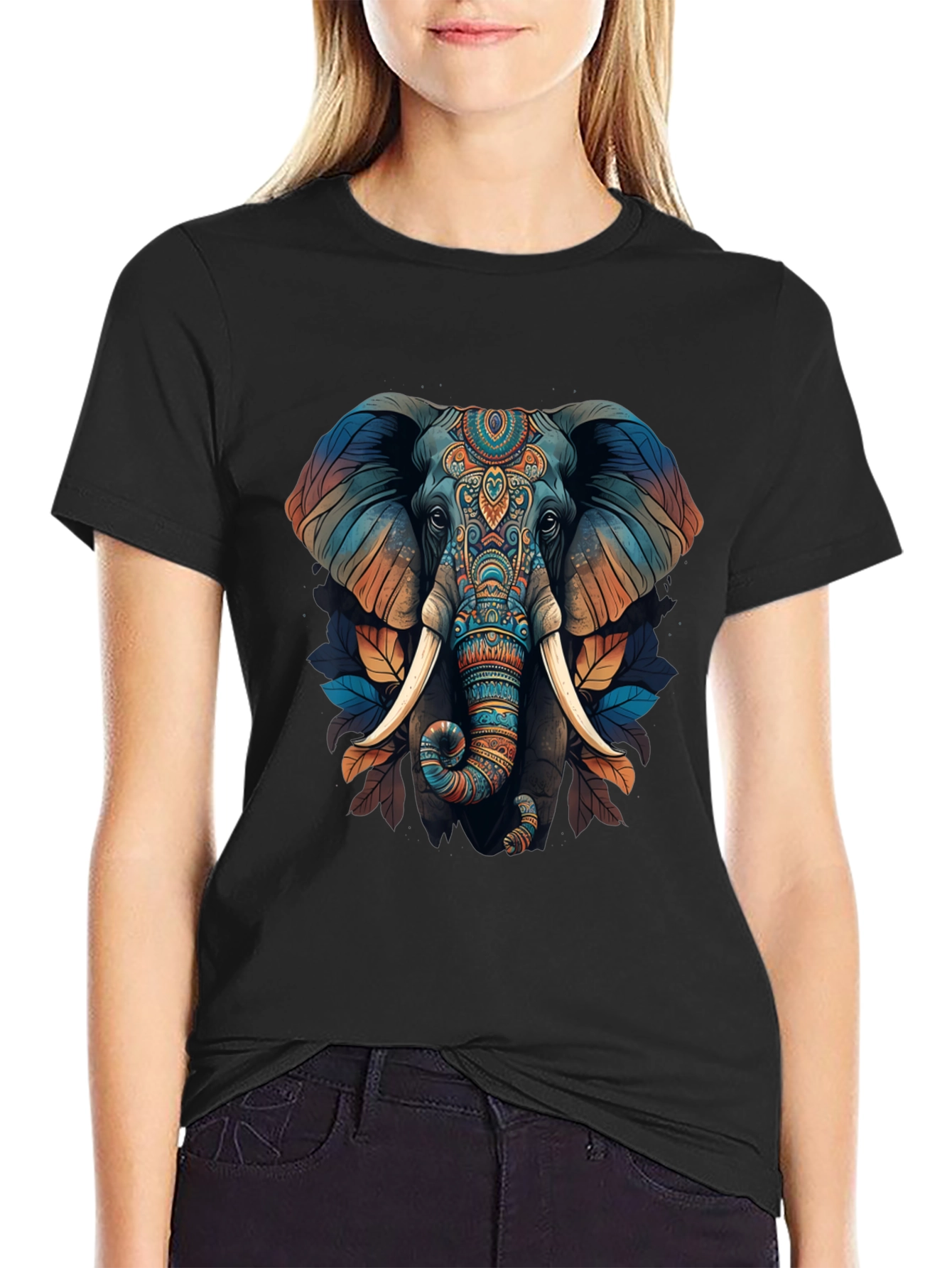 Elephant Graphic Print T-Shirt - Stylish Mens Tee