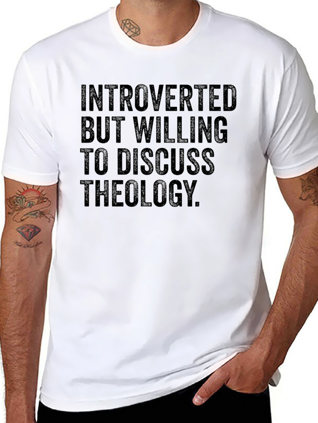 Introverted Theology Discussion T-Shirt