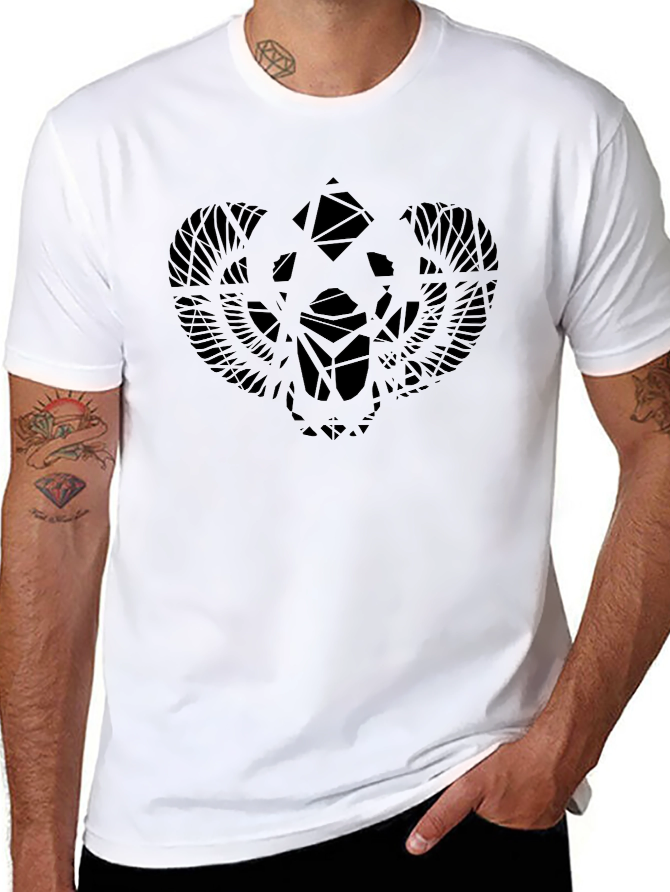 Unique Graphic Black T-Shirt