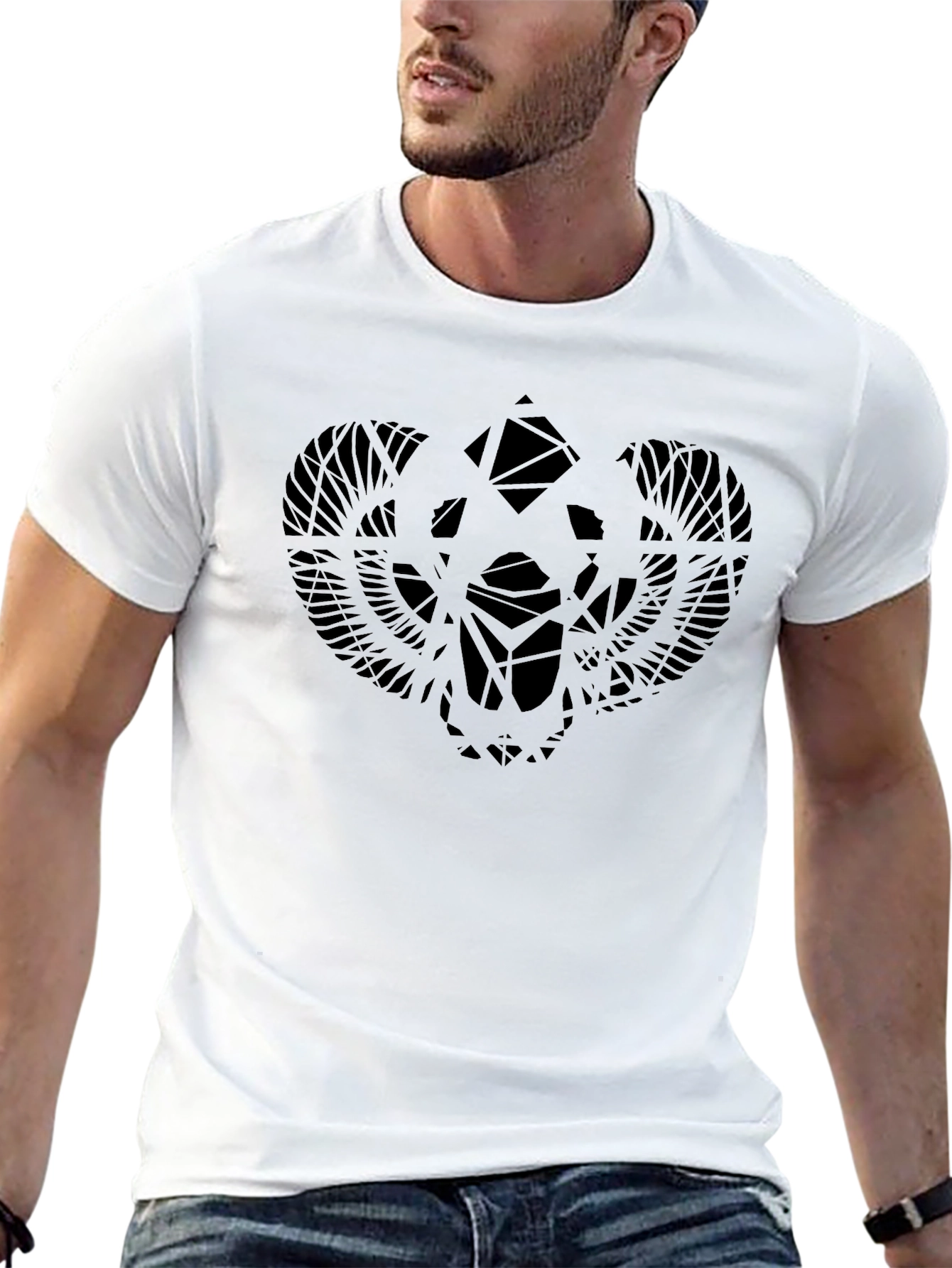 Unique Graphic Black T-Shirt