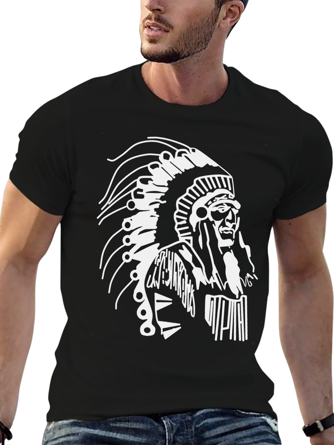 Native American Chief Graphic Tee