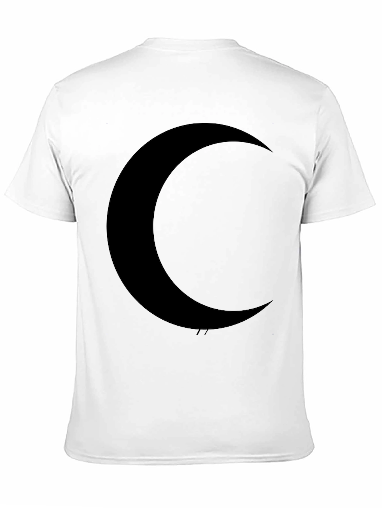 Midnight Moon Black T-Shirt - Stylish Crescent Graphic Tee