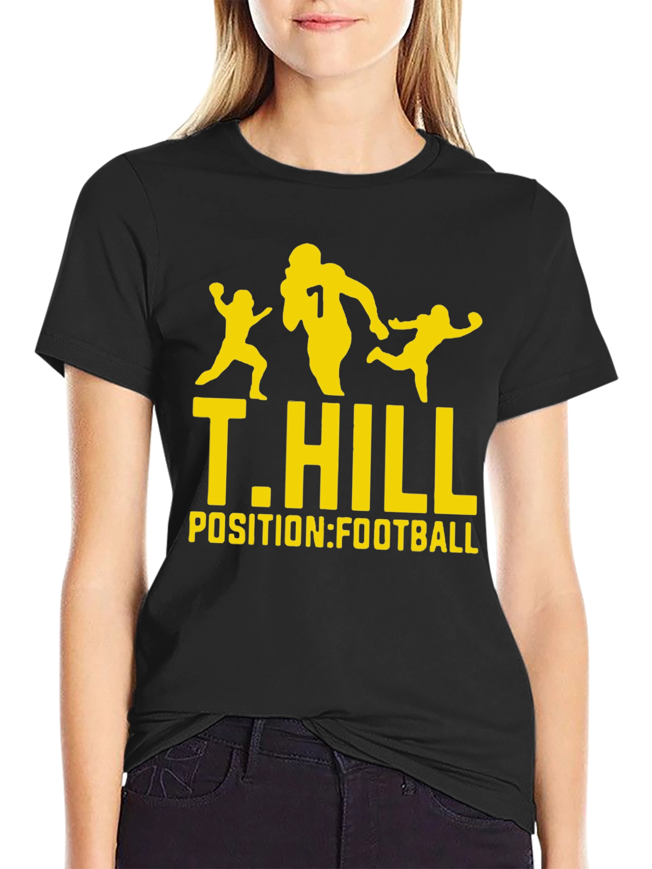 T. Hill Football Graphic Tee - Black