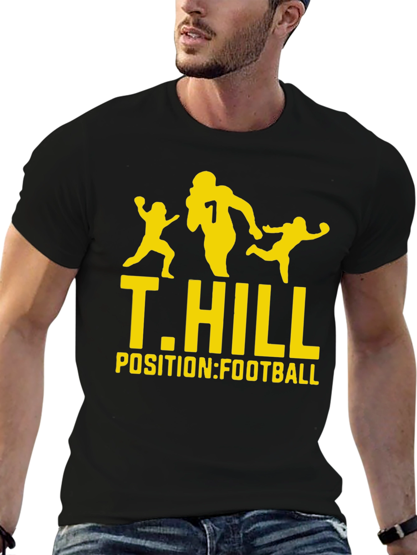 T. Hill Football Graphic Tee - Black