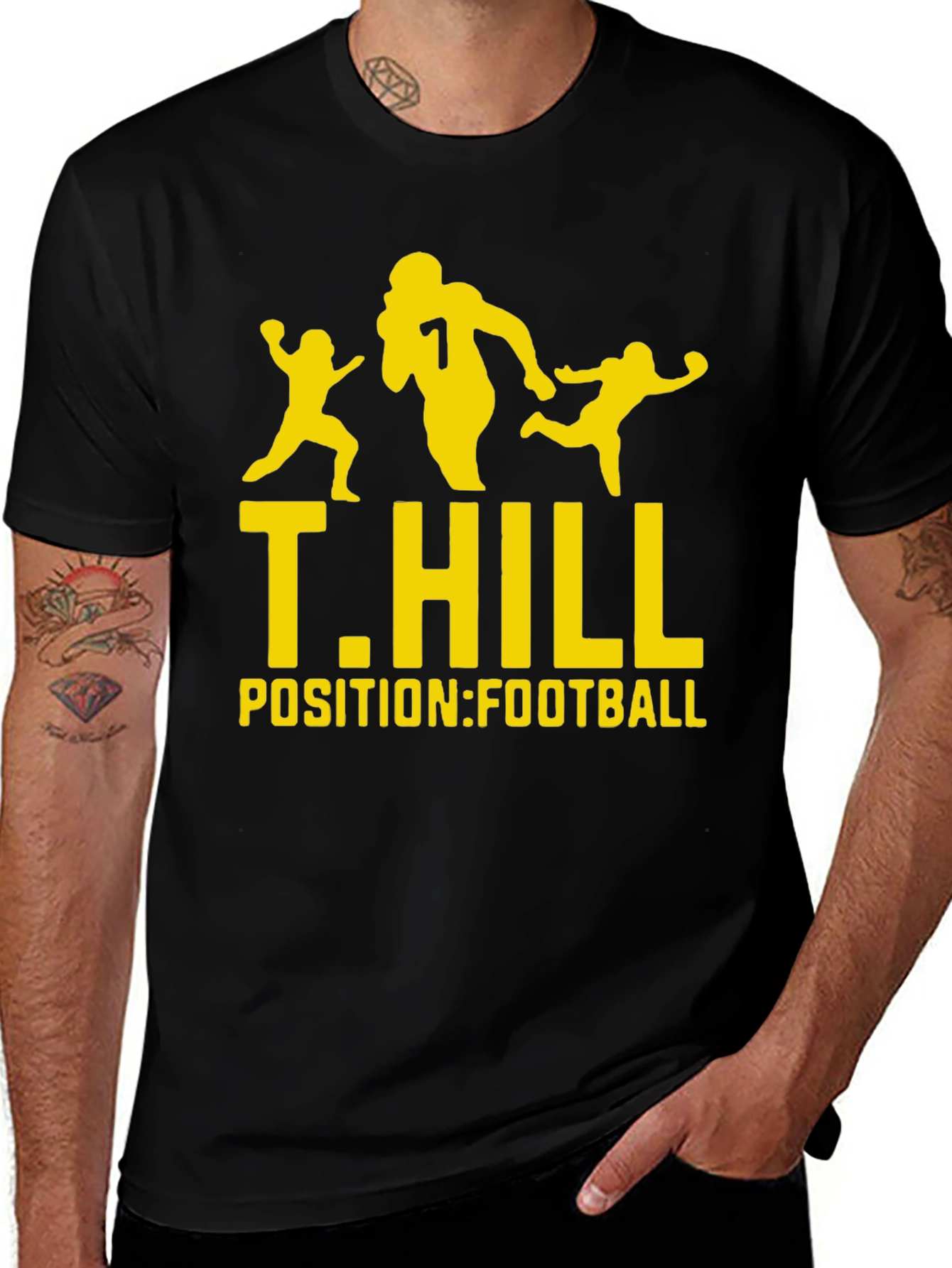 T. Hill Football Graphic Tee - Black