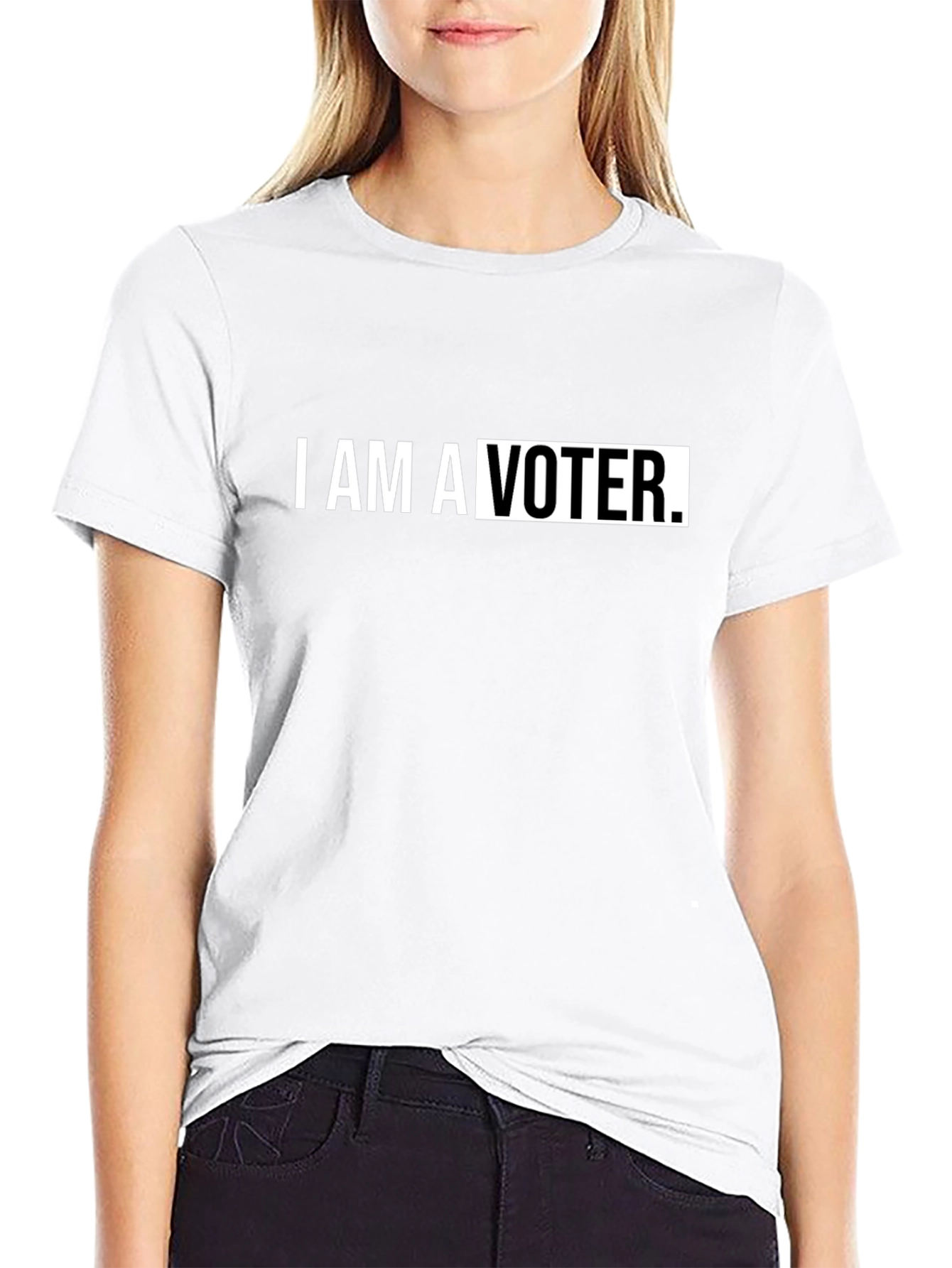 I am a Voter Black T-Shirt