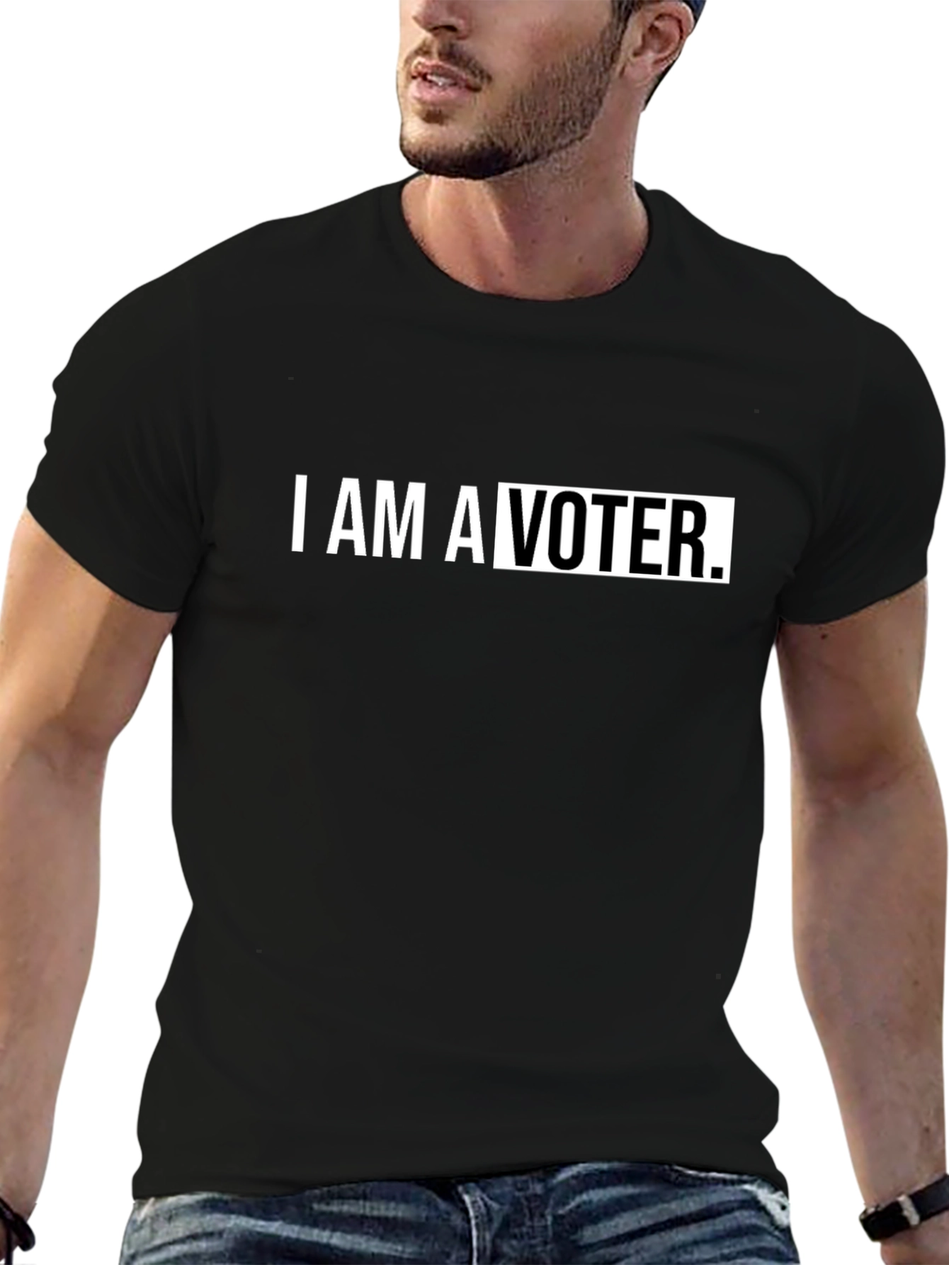 I am a Voter Black T-Shirt