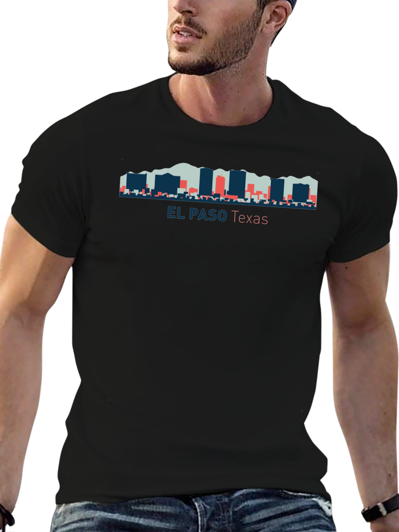 El Paso Texas Skyline Graphic T-Shirt