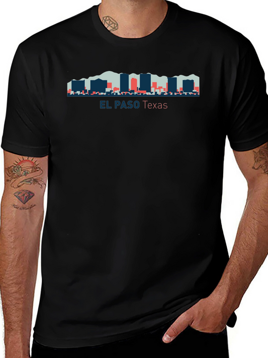 El Paso Texas Skyline Graphic T-Shirt