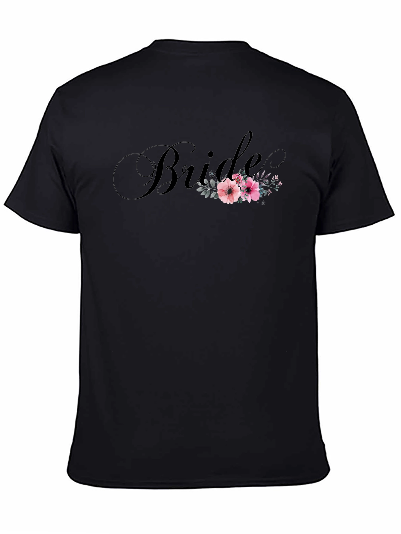 Bride Floral T-Shirt - Elegant Wedding Tee