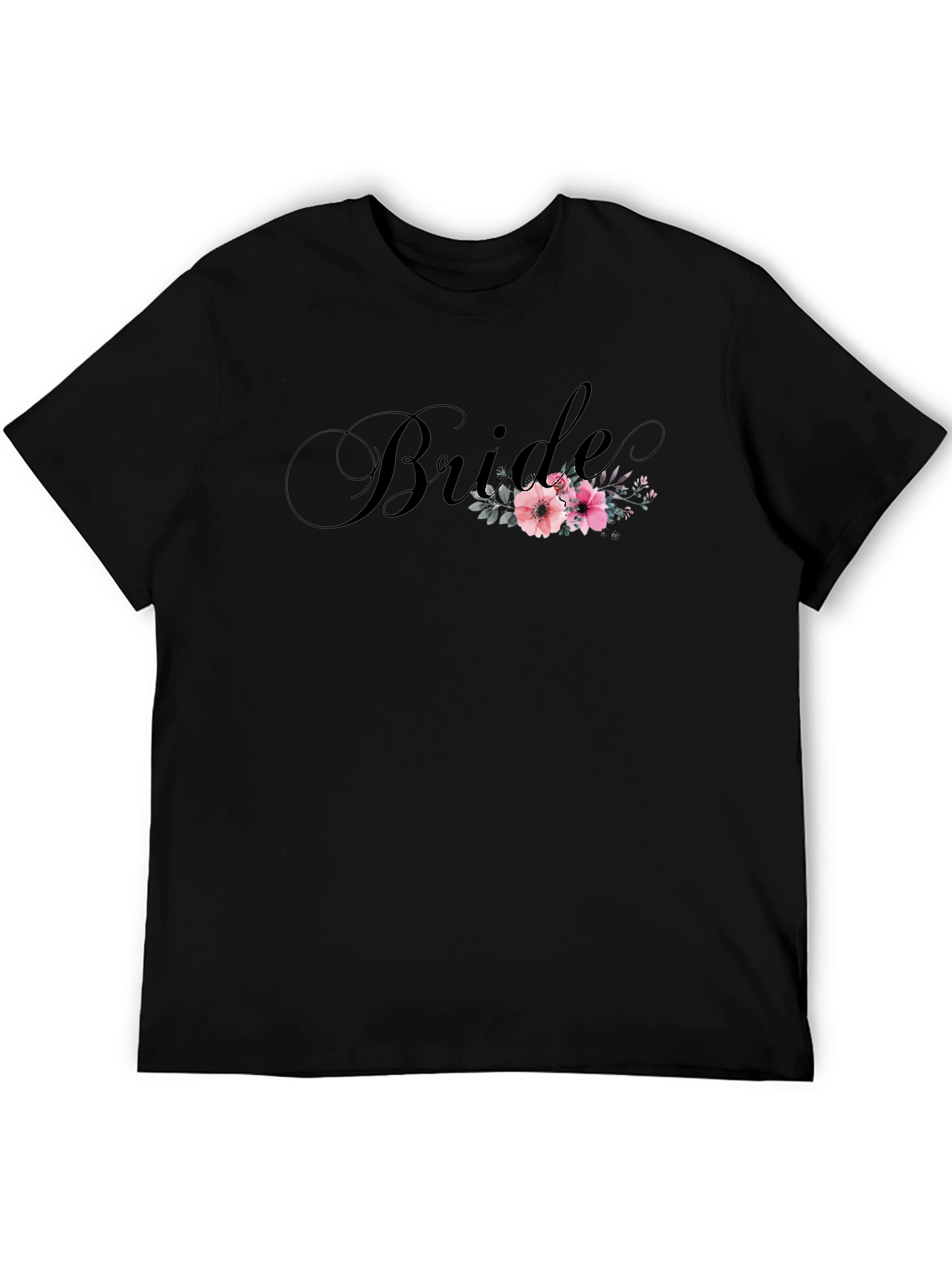 Bride Floral T-Shirt - Elegant Wedding Tee