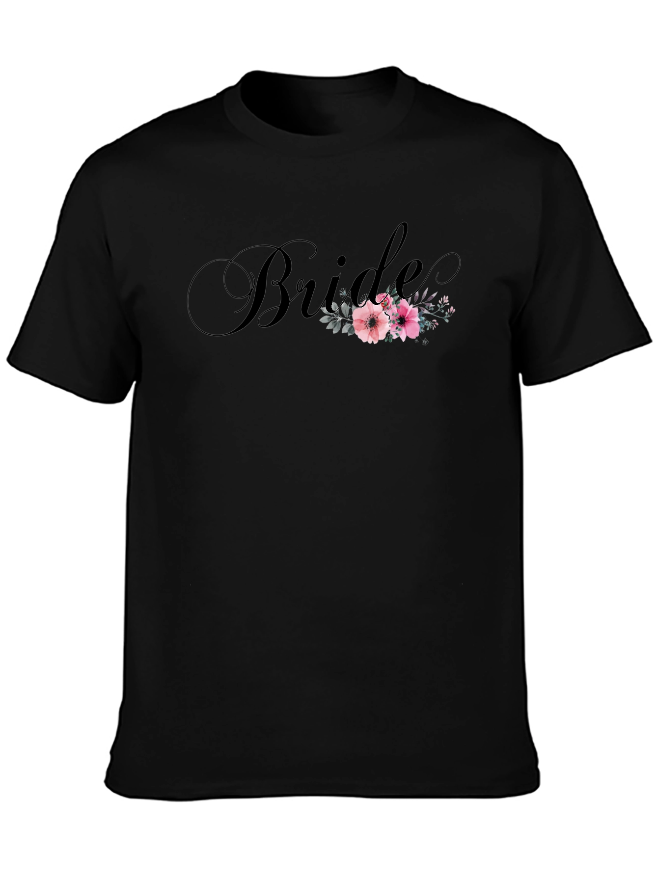 Bride Floral T-Shirt - Elegant Wedding Tee