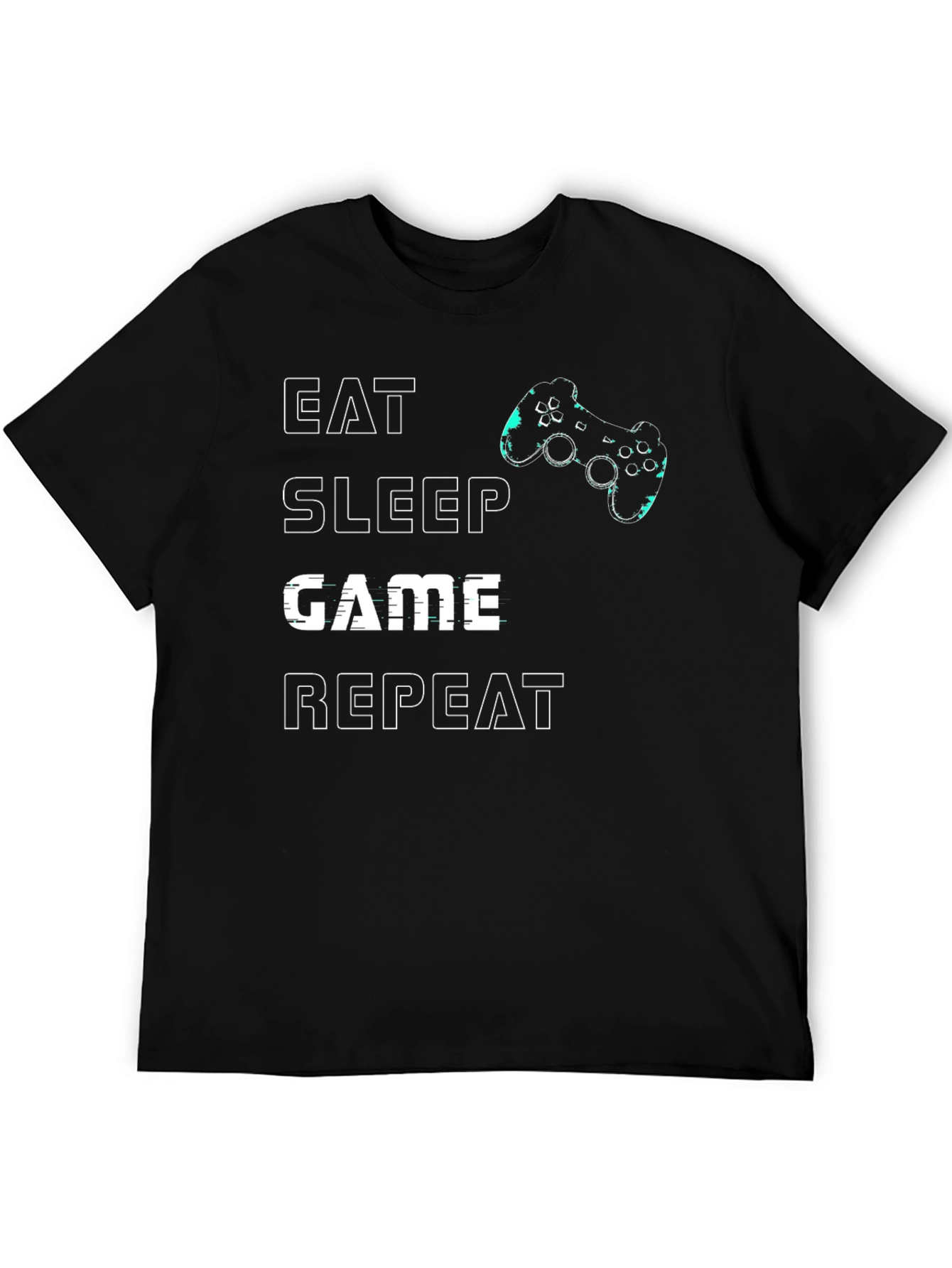 Eat Sleep Game Repeat Graphic Tee