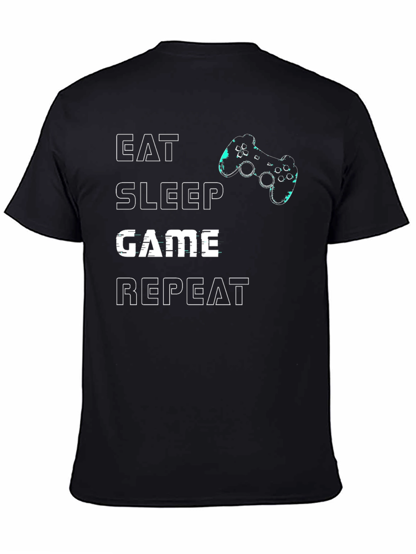 Eat Sleep Game Repeat Graphic Tee