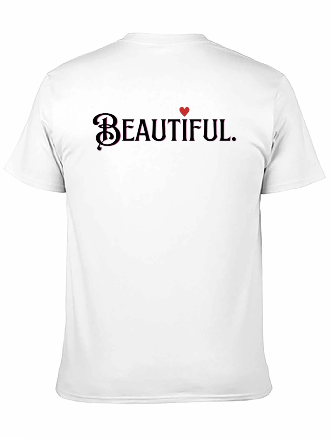 Beautiful Heart Graphic Black T-Shirt