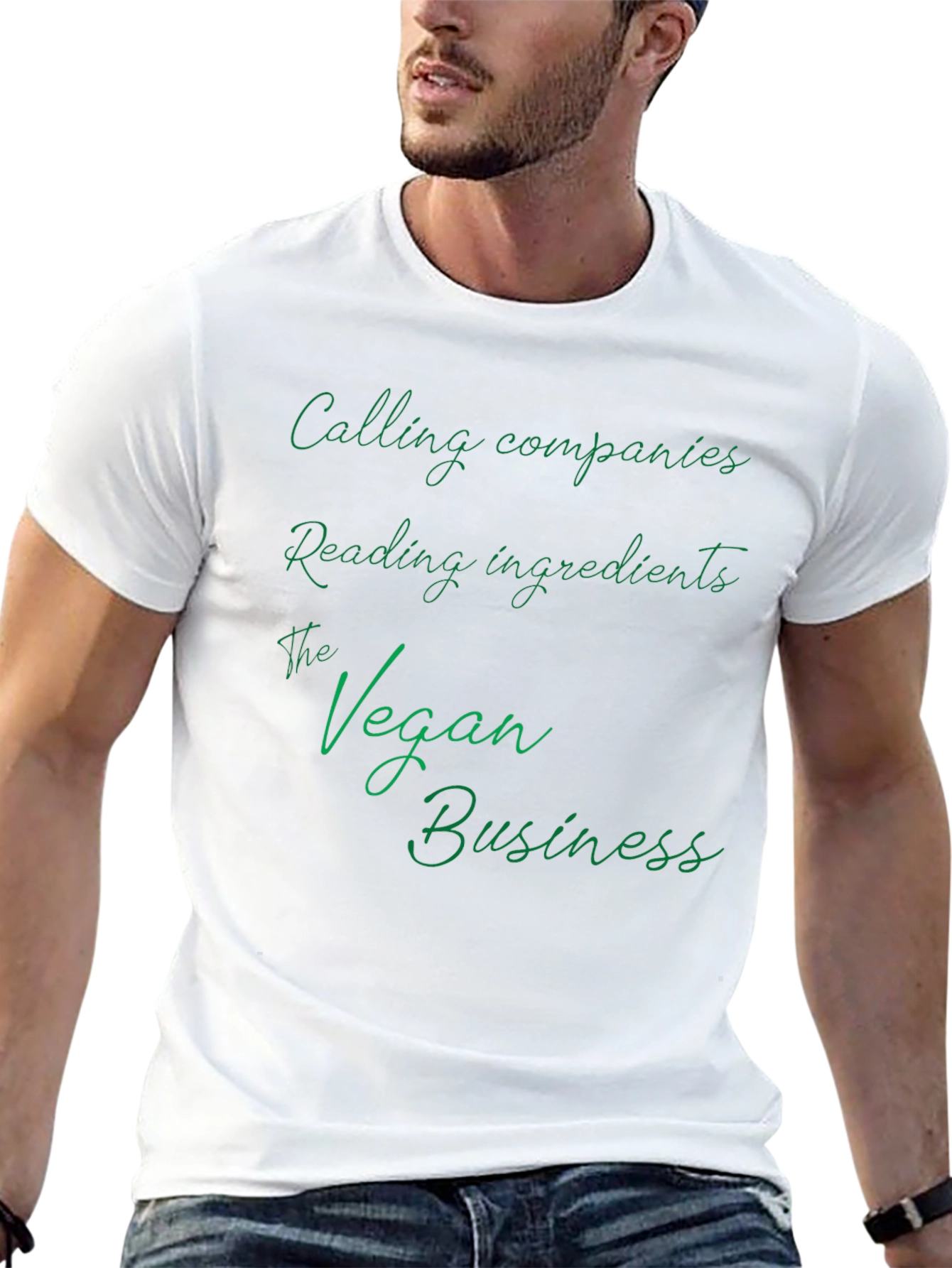 Vegan Business T-Shirt - Calling Companies Reading Ingredients