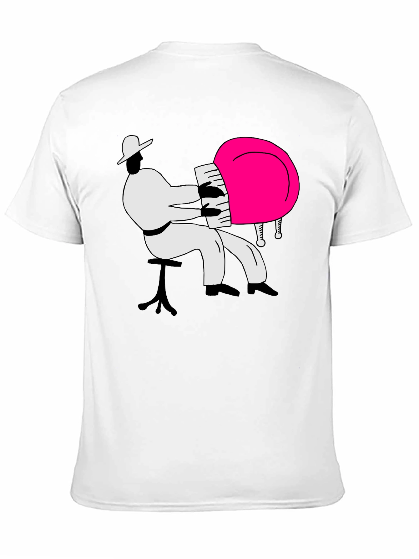 Piano Player Graphic Tee - Cool Musician Design T-Shirt