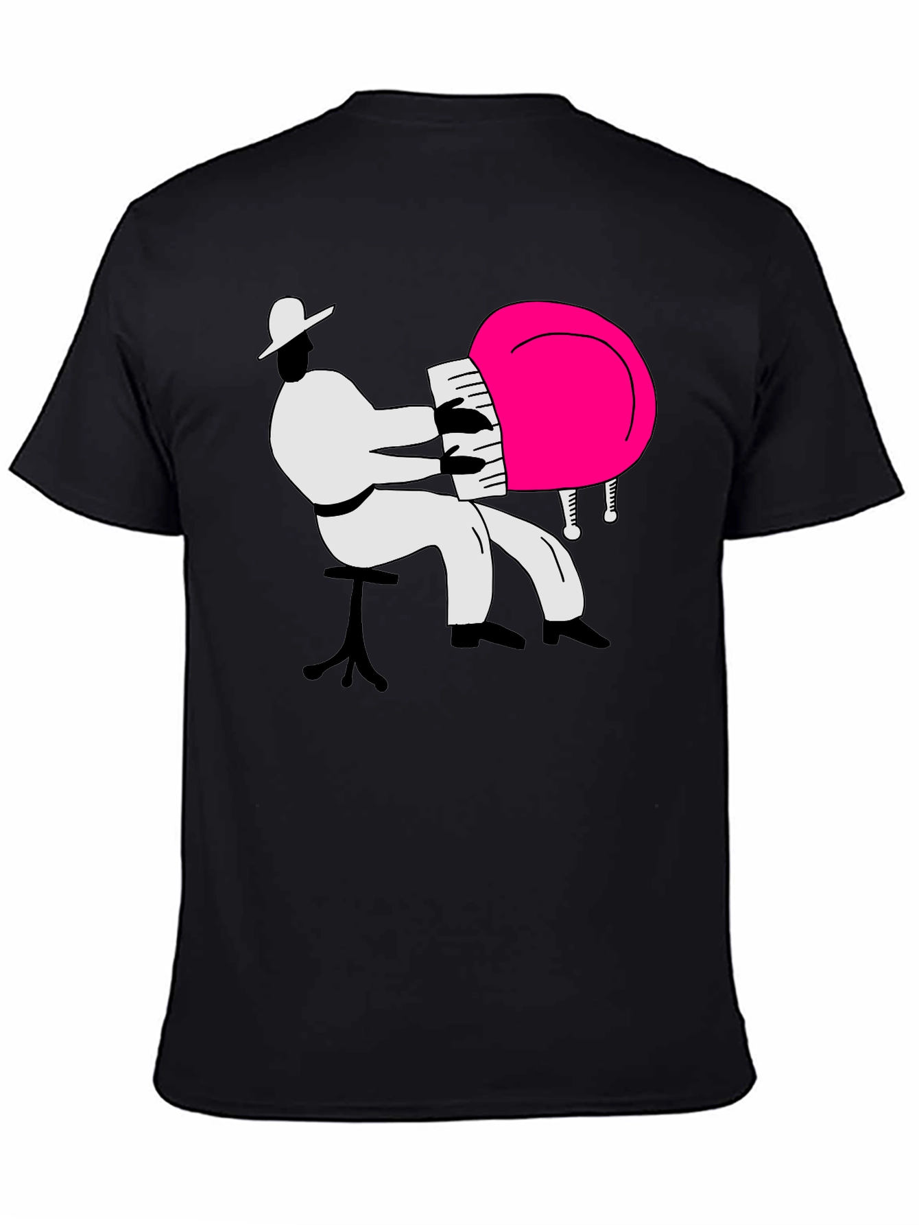 Piano Player Graphic Tee - Cool Musician Design T-Shirt