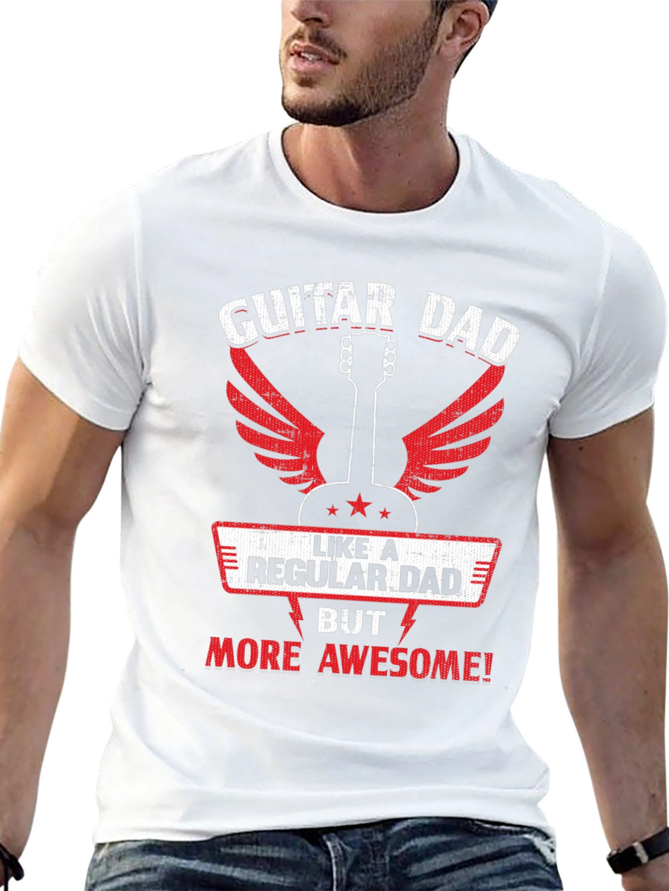 Guitar Dad Awesome T-Shirt