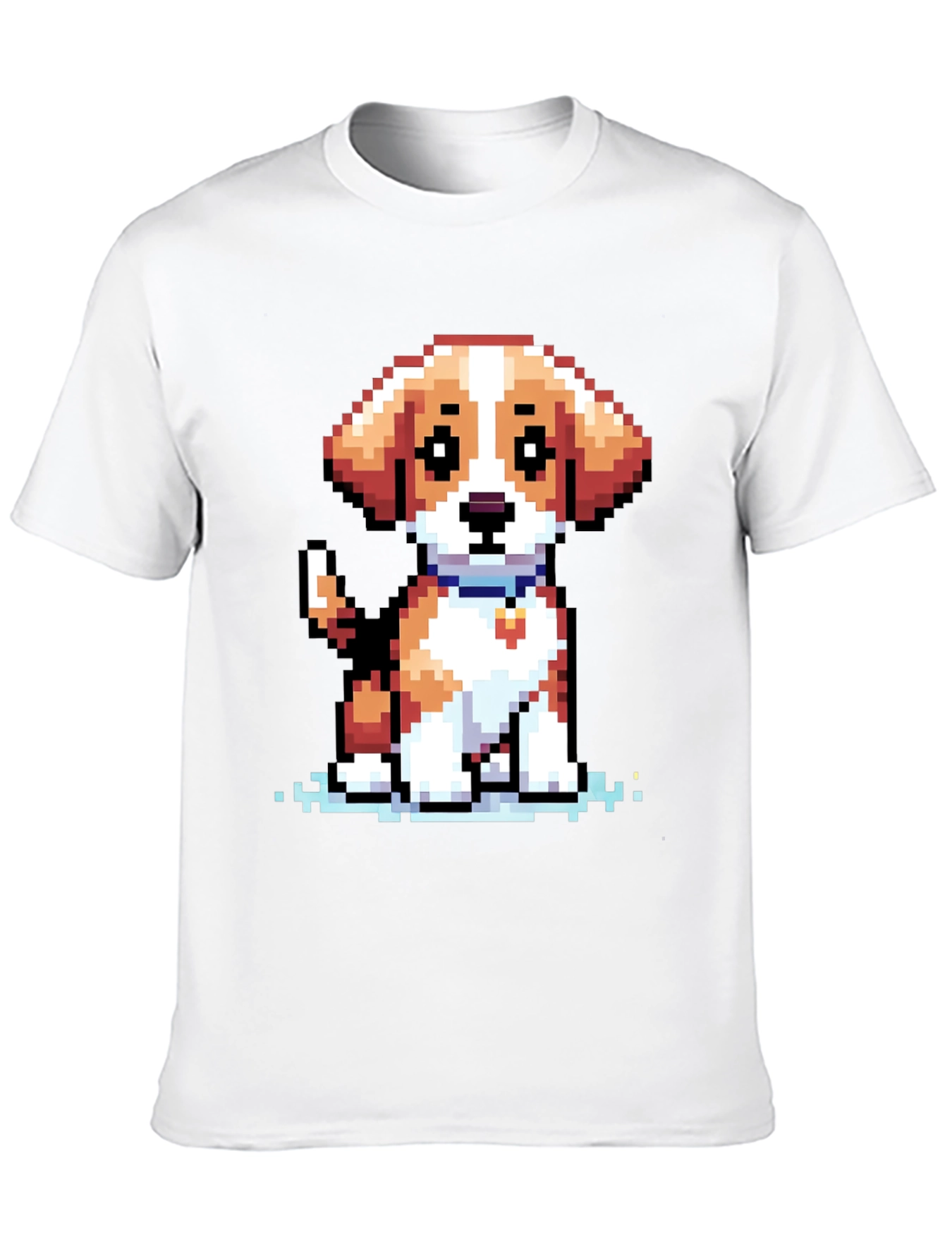 Pixel Dog T-Shirt - Cute 8-bit Puppy Design