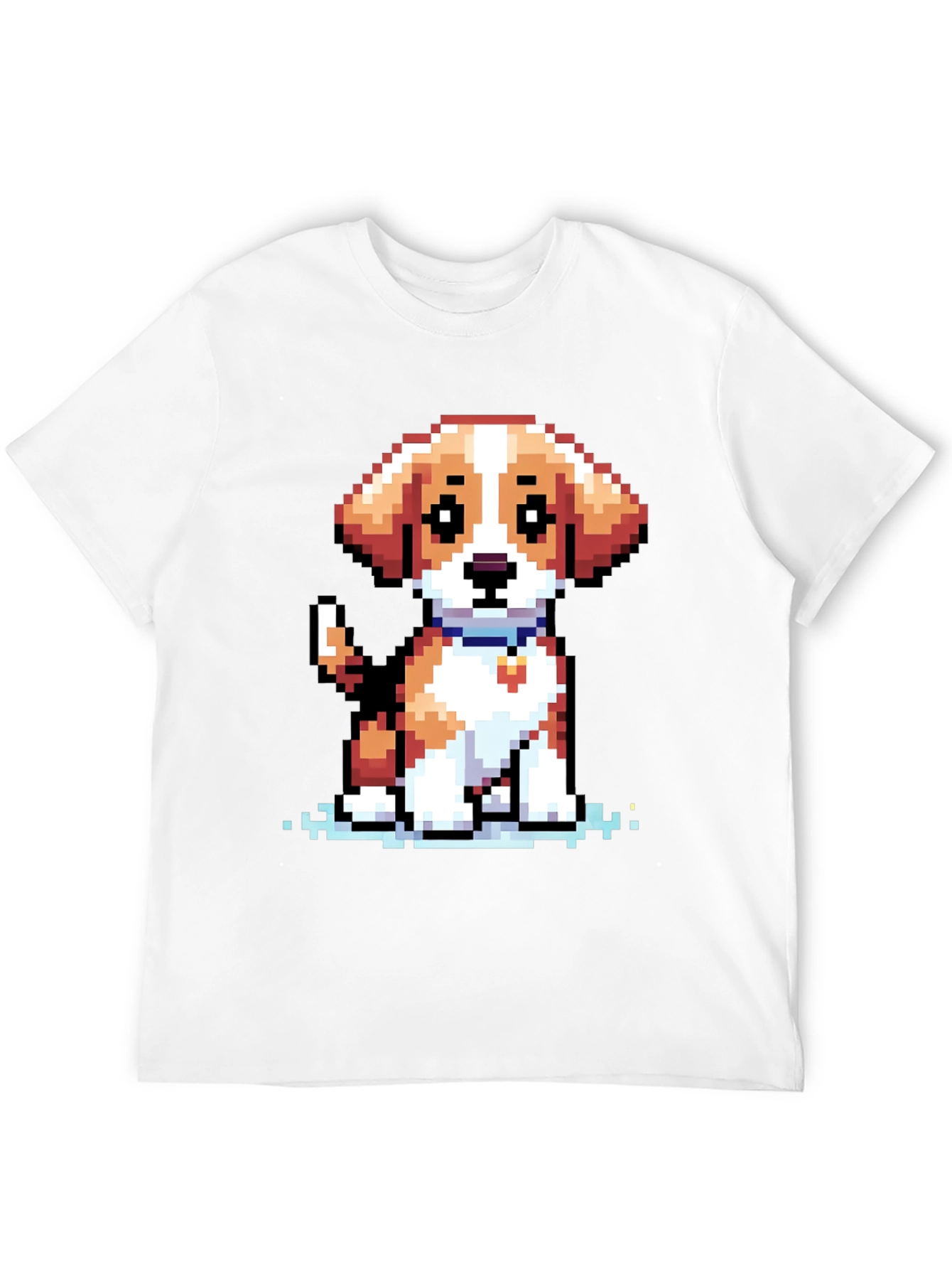 Pixel Dog T-Shirt - Cute 8-bit Puppy Design