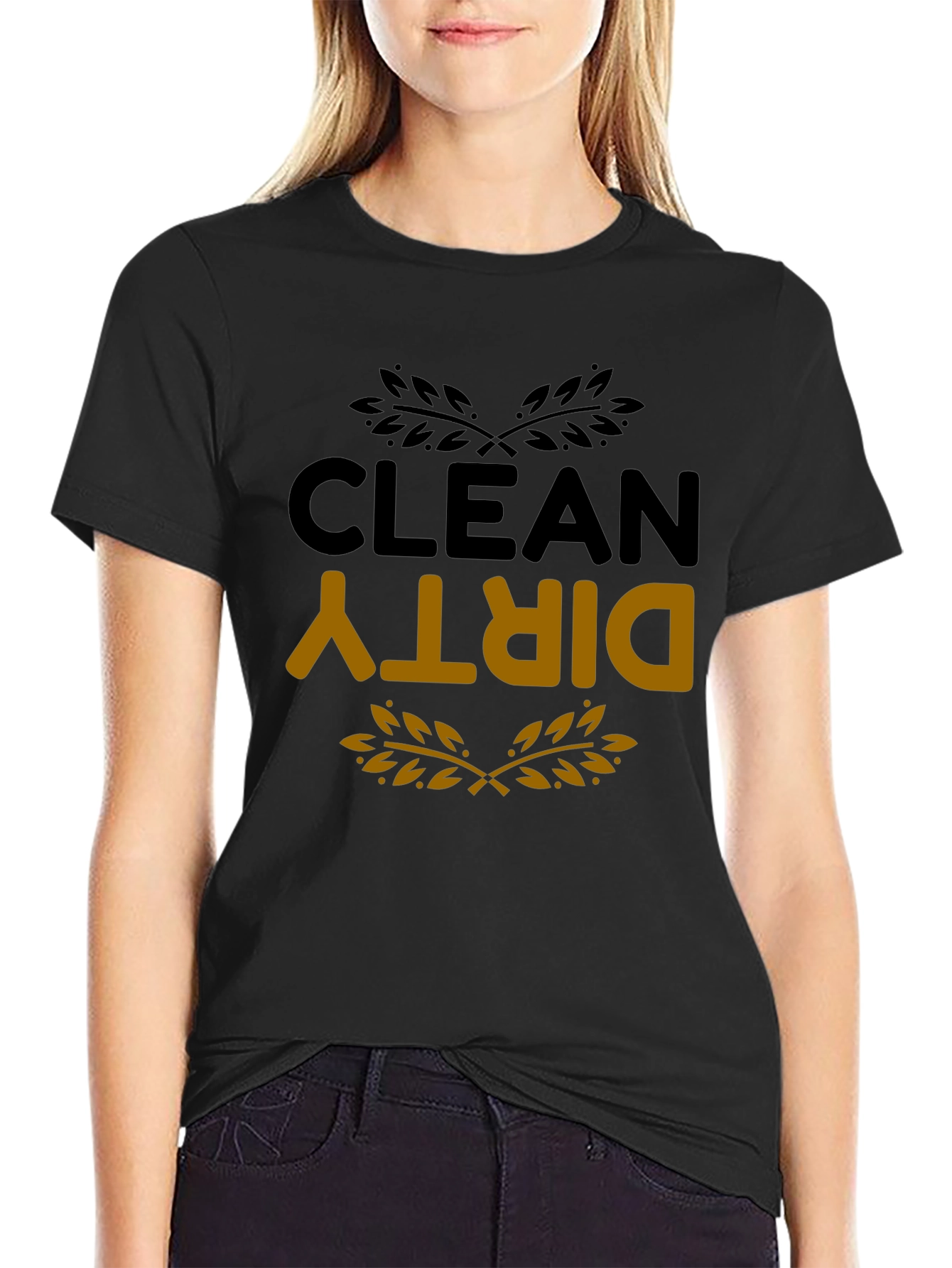 Clean Dirty T-Shirt - Funny Laundry Day Tee