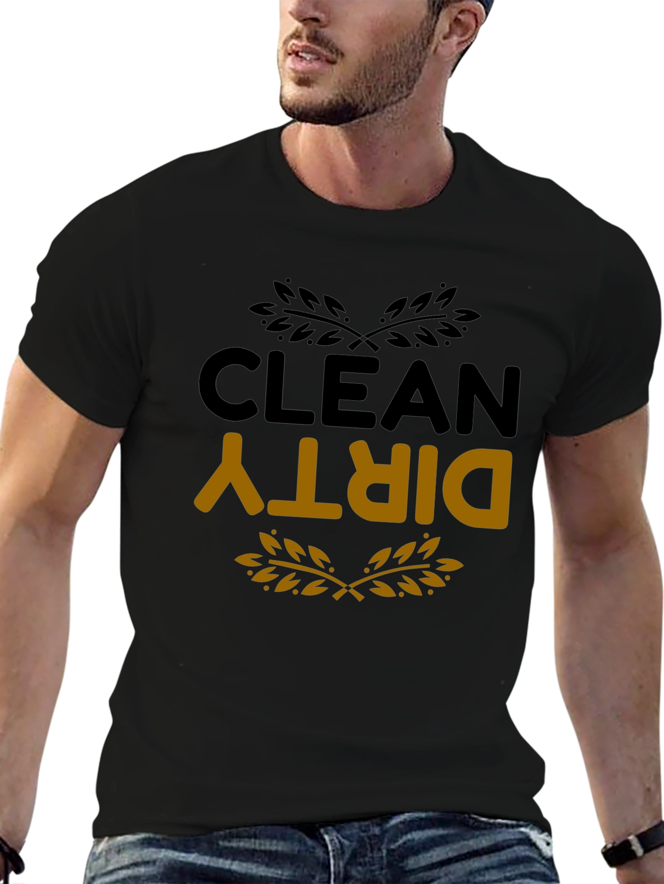 Clean Dirty T-Shirt - Funny Laundry Day Tee