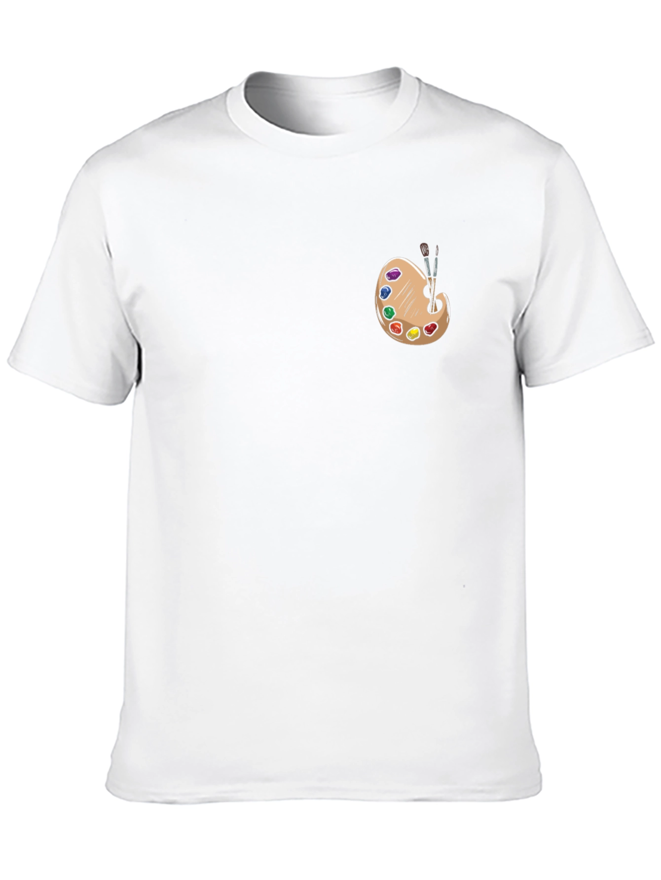 Artist Palette Graphic Tee - Black Cotton T-Shirt
