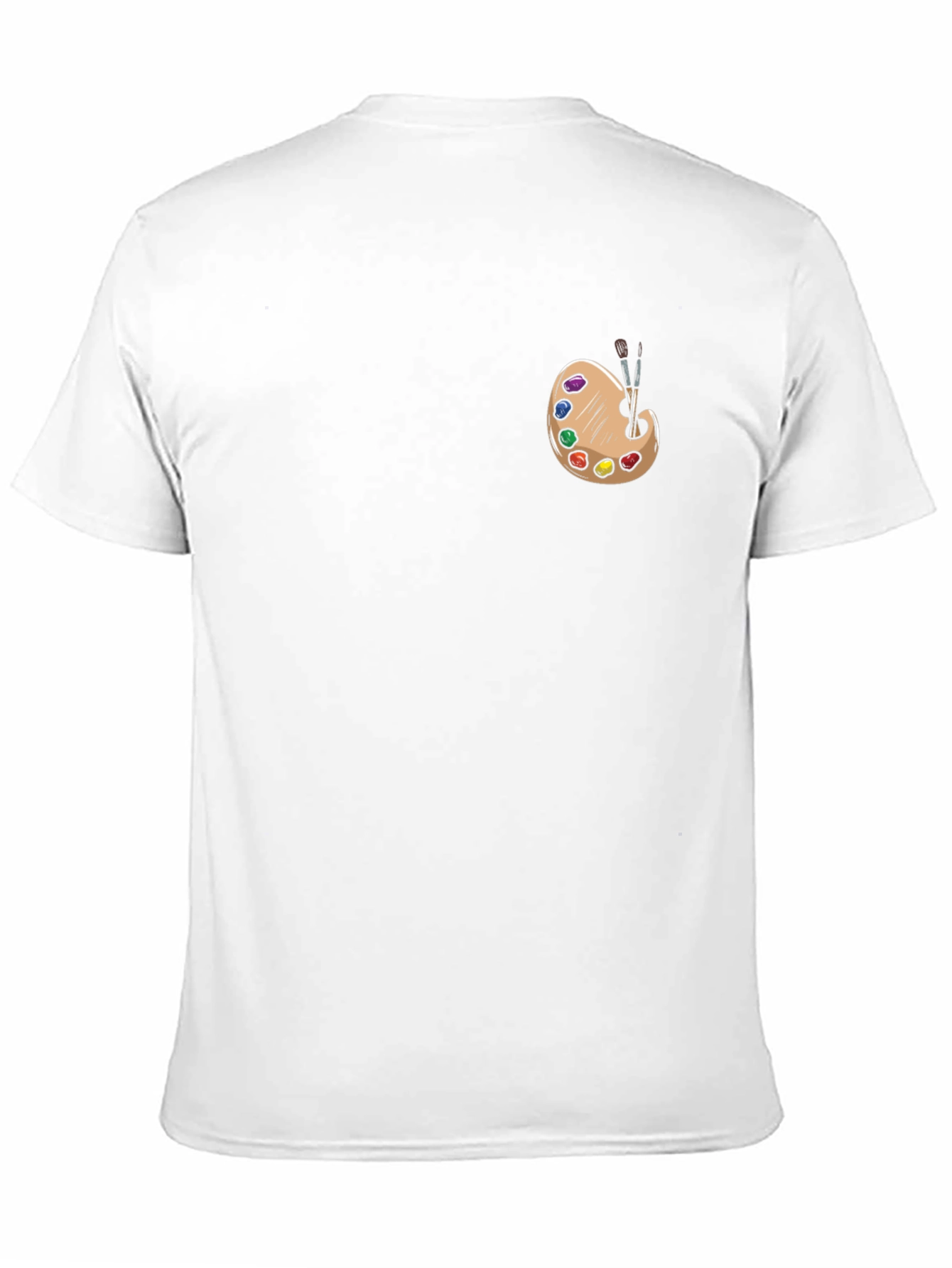 Artist Palette Graphic Tee - Black Cotton T-Shirt