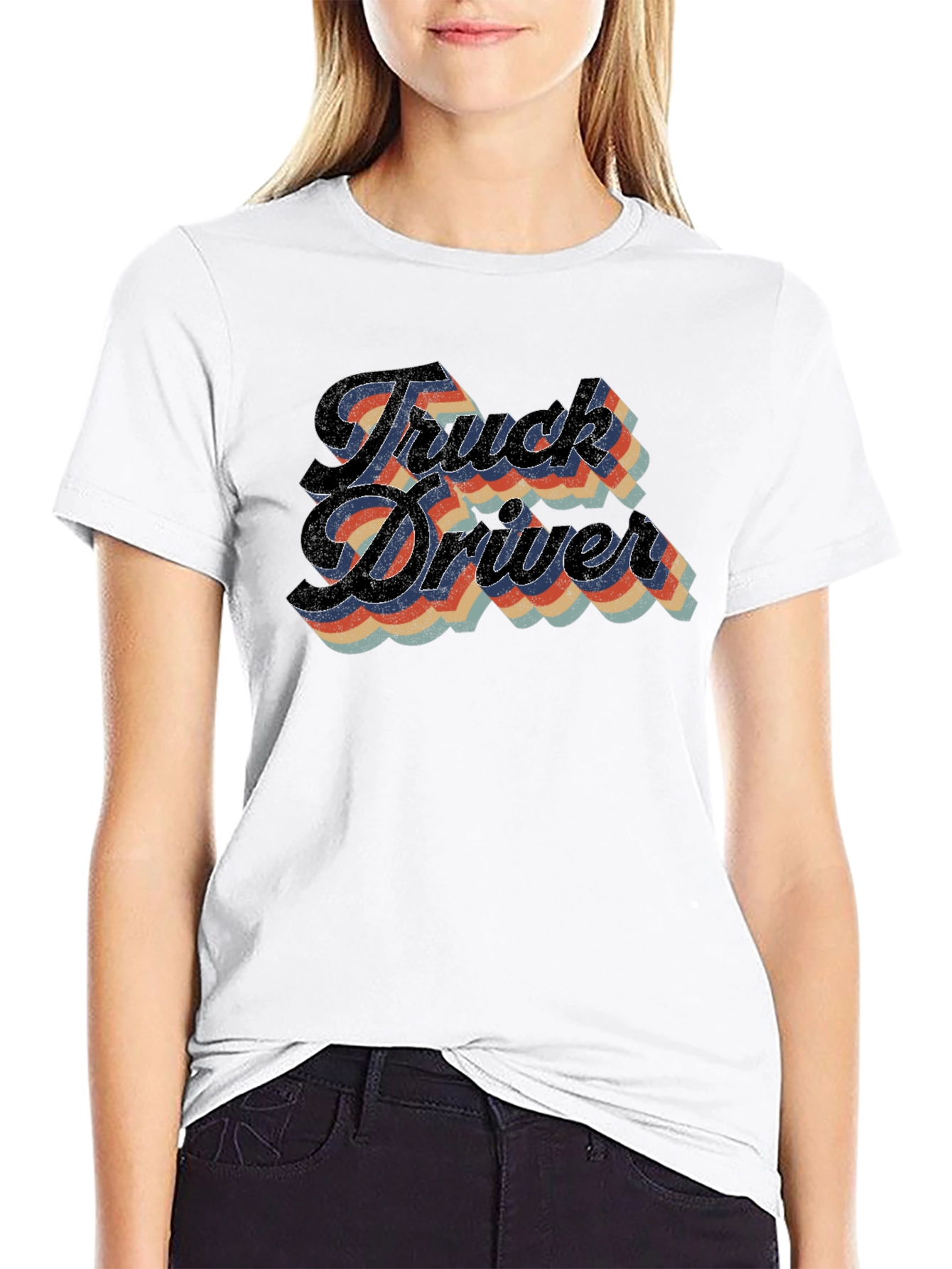 Truck Driver Retro Style T-Shirt