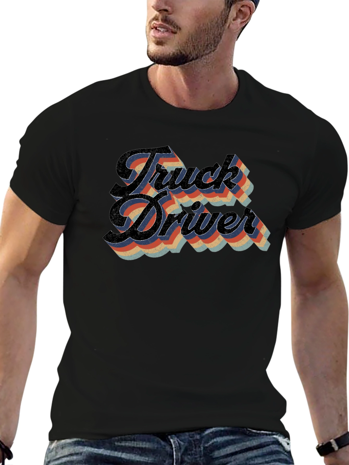 Truck Driver Retro Style T-Shirt