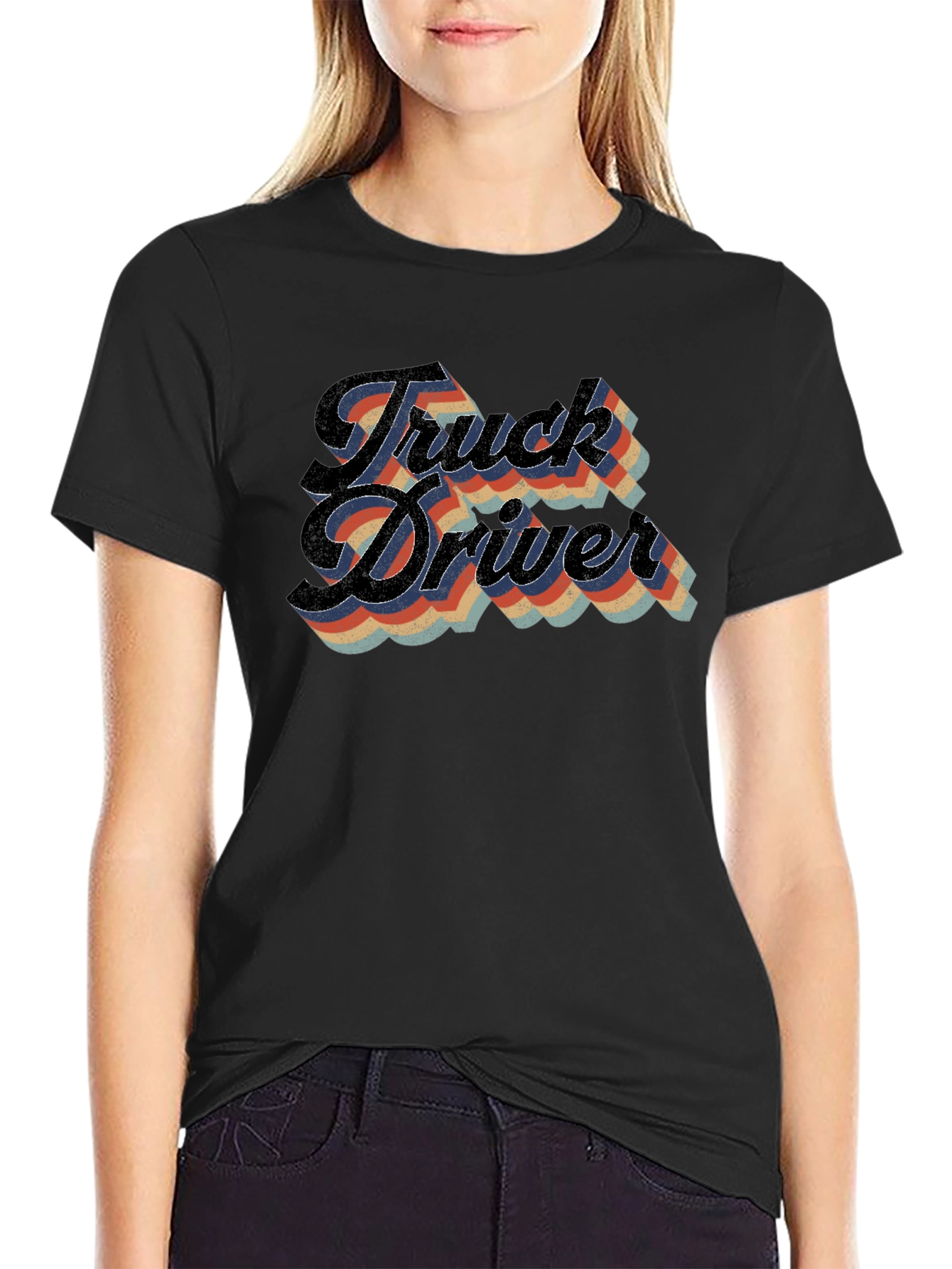 Truck Driver Retro Style T-Shirt