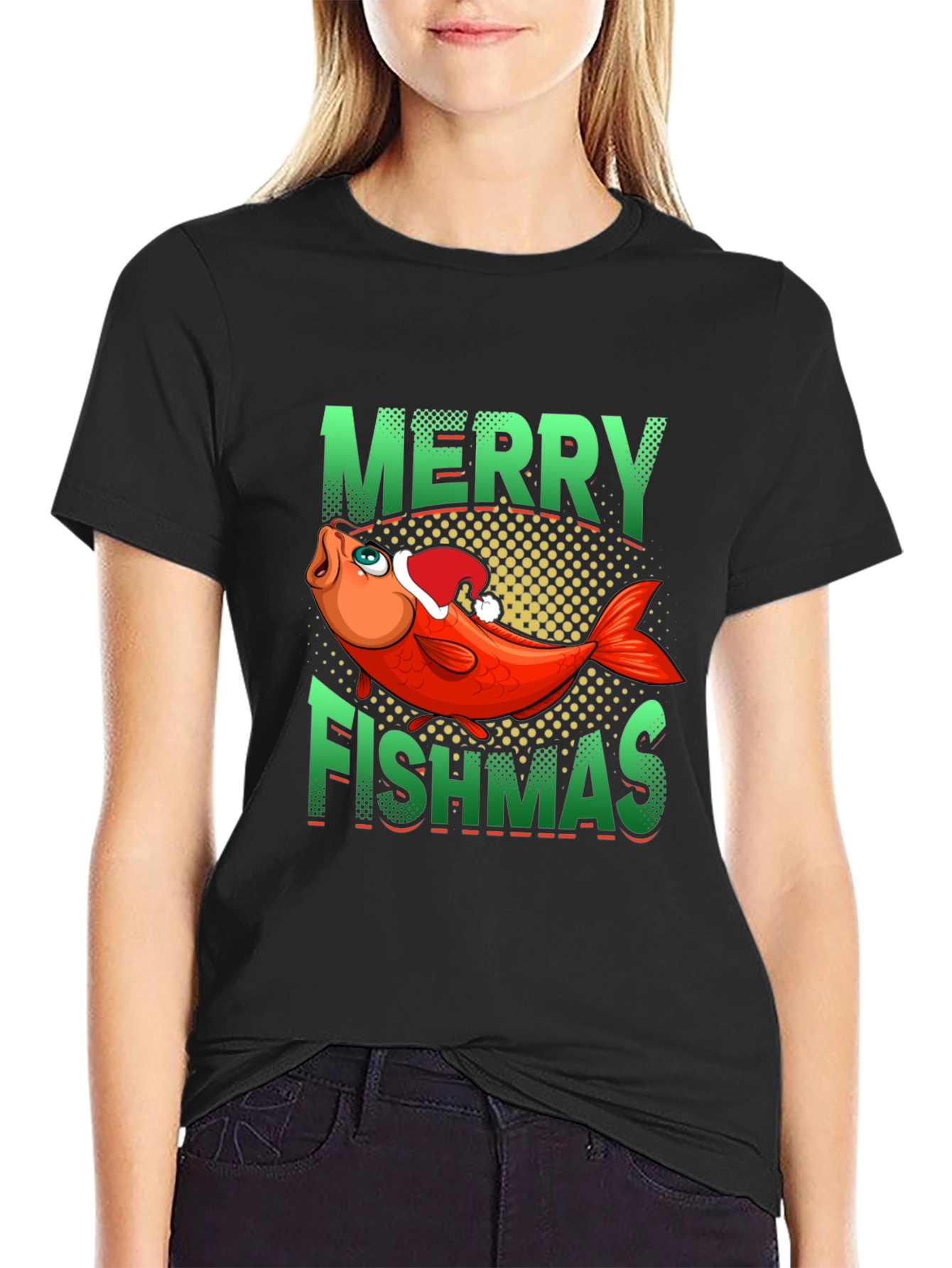 Merry Fishmas Graphic Tee