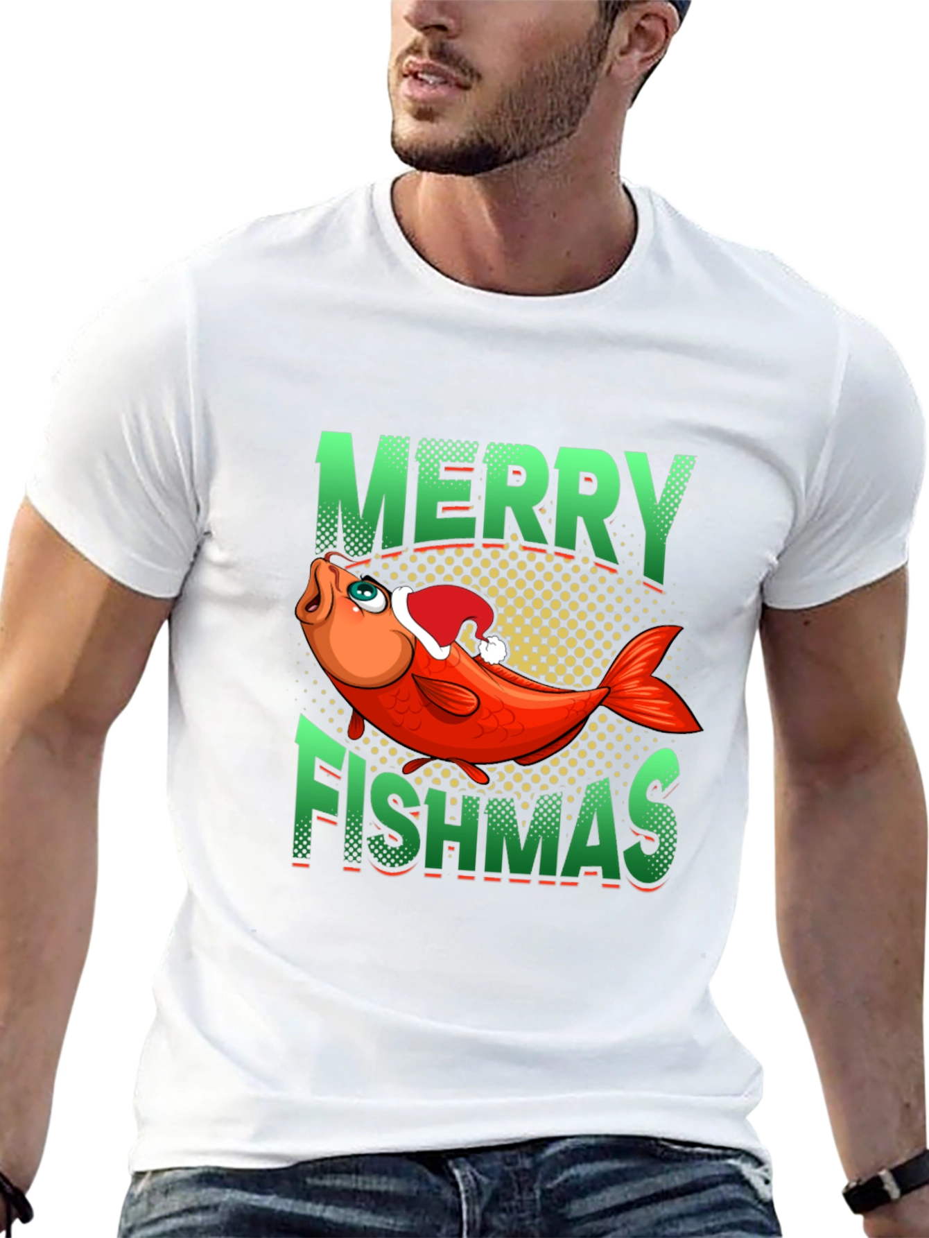 Merry Fishmas Graphic Tee