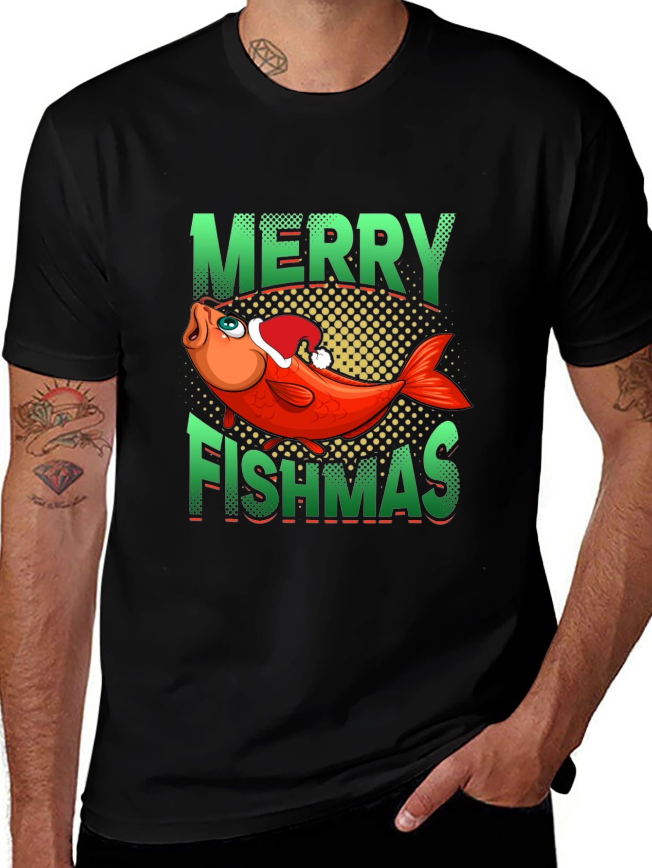 Merry Fishmas Graphic Tee