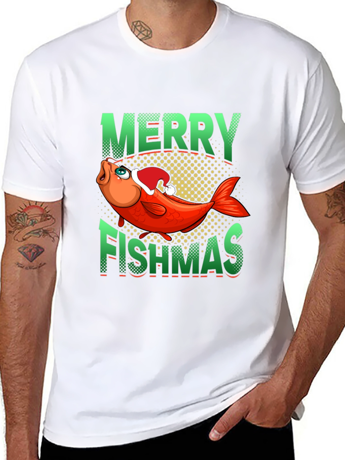 Merry Fishmas Graphic Tee
